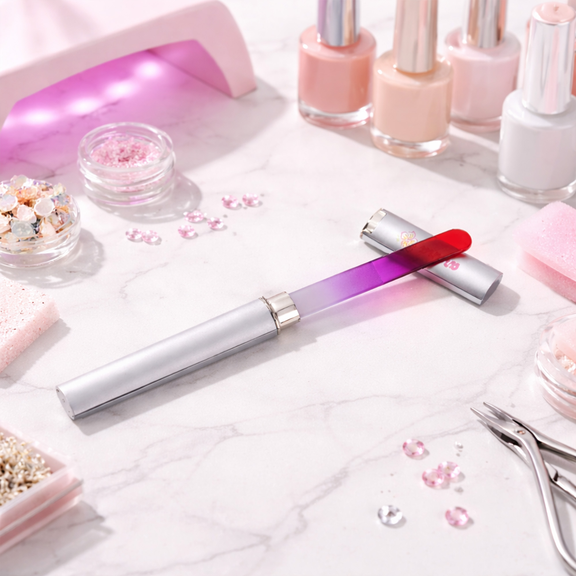 Gradient Coloured Glass Nail File - Image 12