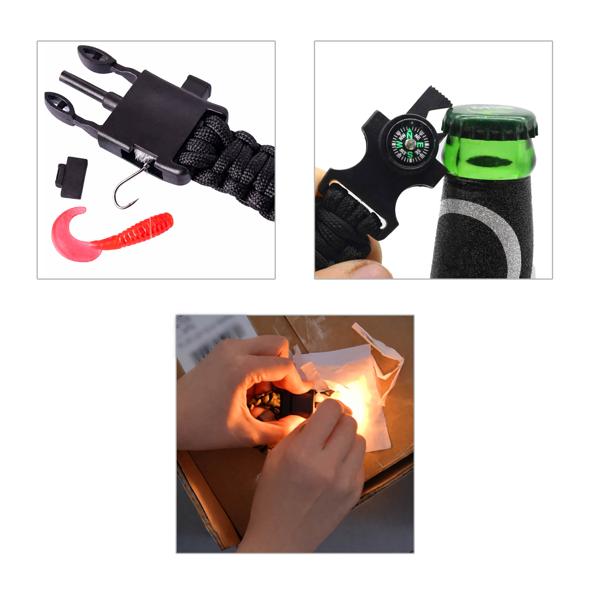 6 in 1 Paracord Survival Bracelet - Image 7