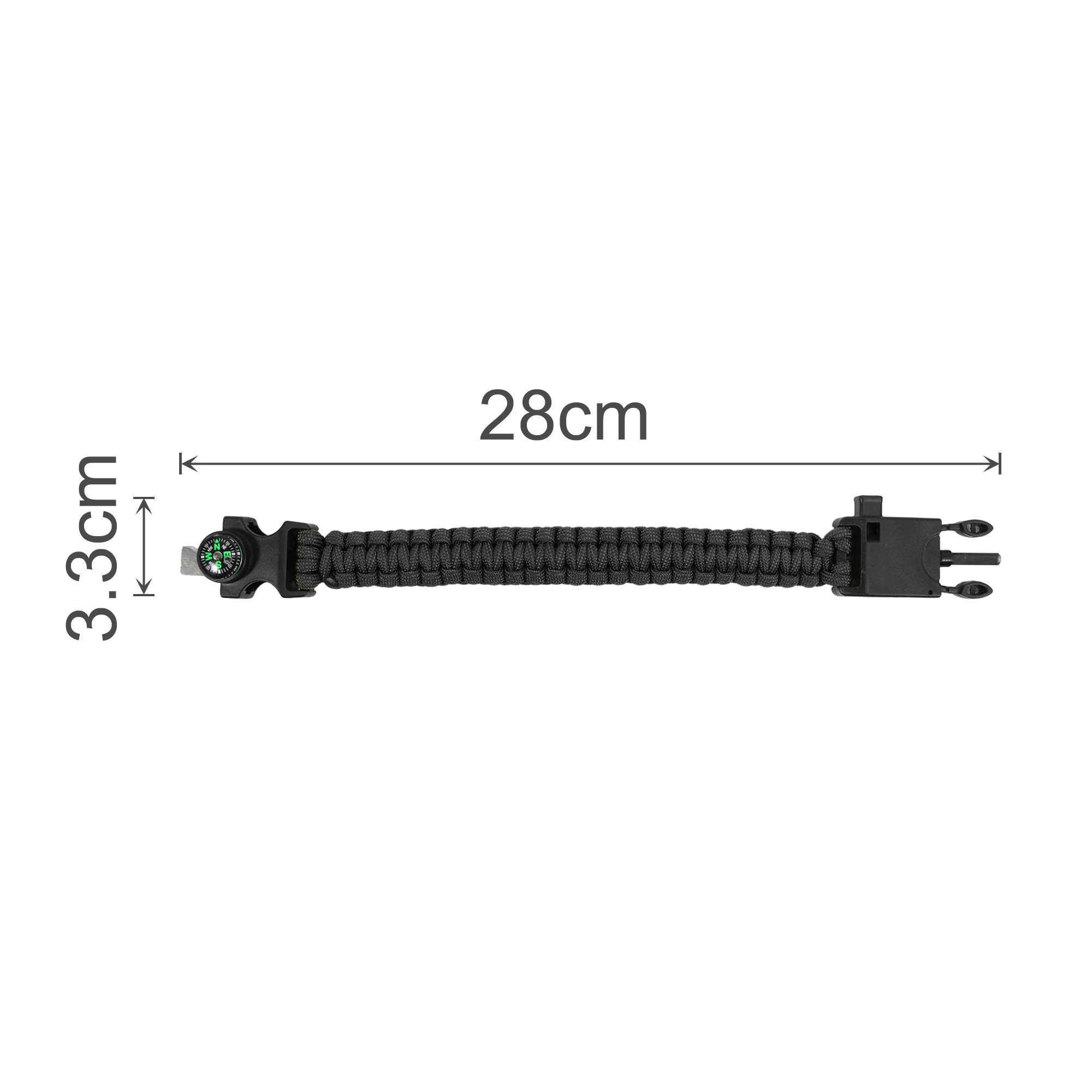 6 in 1 Paracord Survival Bracelet - Image 4