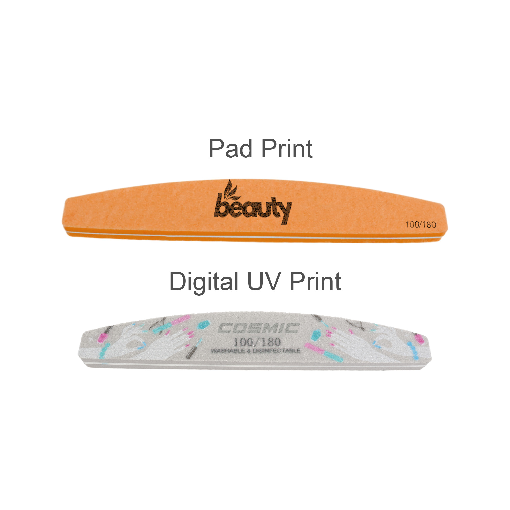 Sponge Half Moon Shape Nail File - Image 9