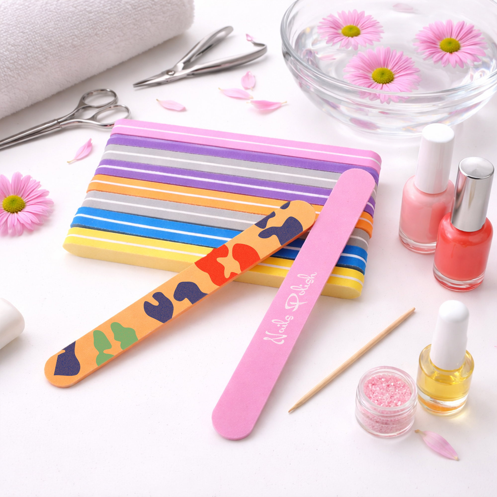 Sponge Straight Shape Nail File - Image 11