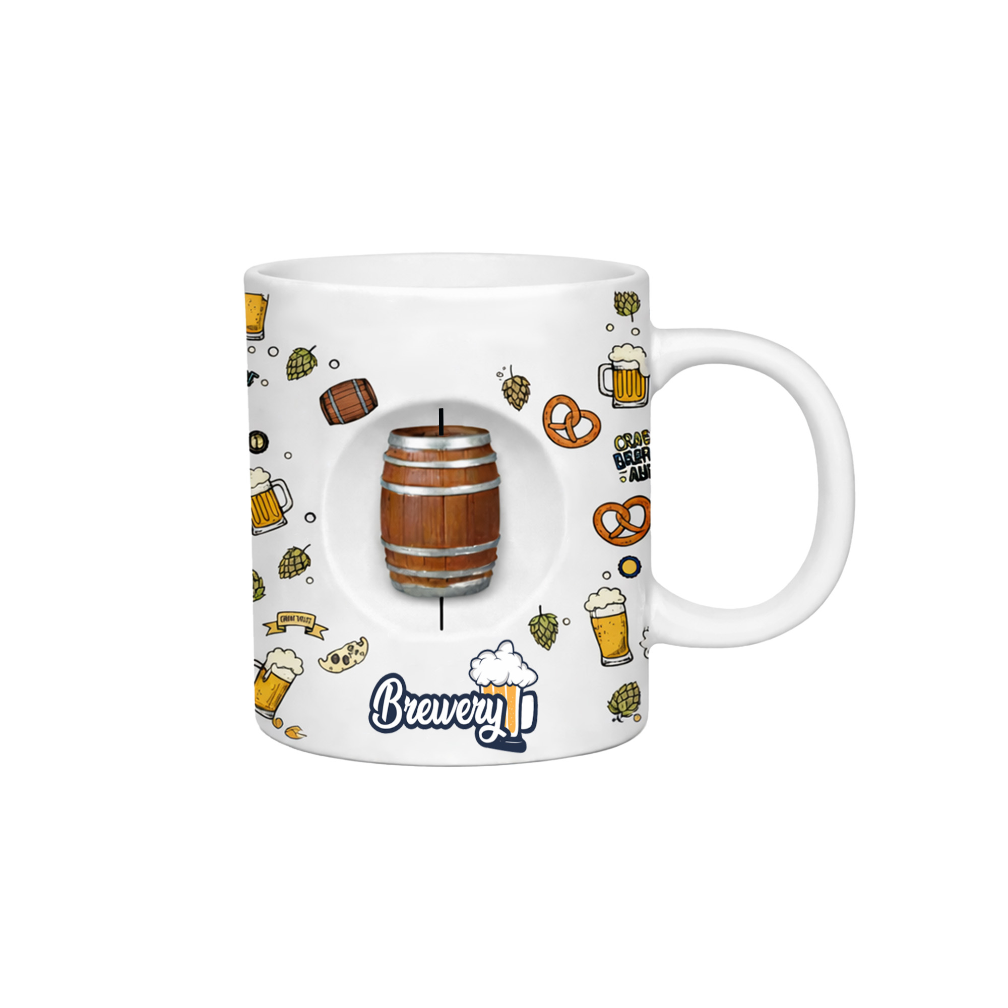 Ceramic Coffee Mug with Custom Spinner Toy - Image 5