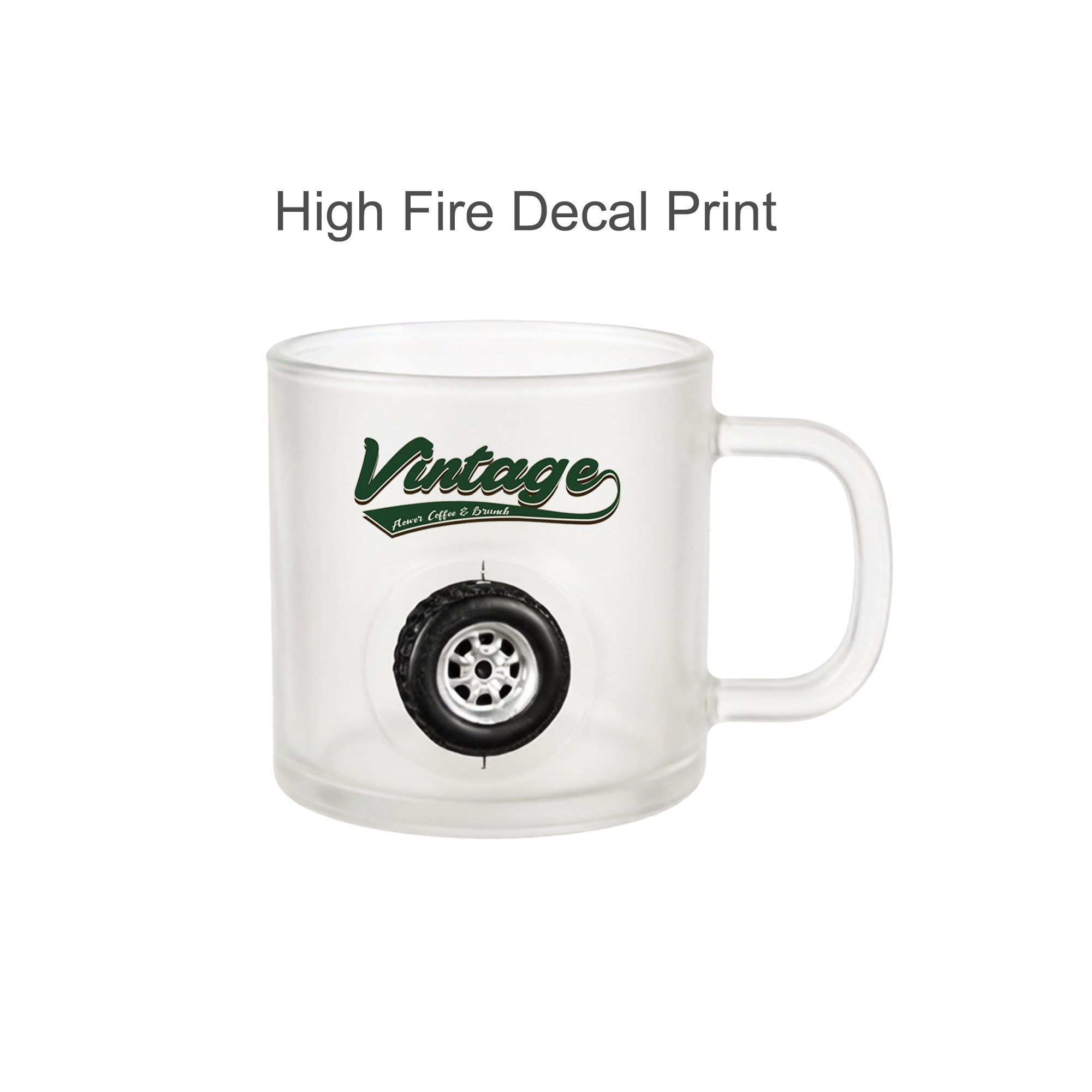 Frosted Glass Mug with Custom Spinner Toy - Image 7