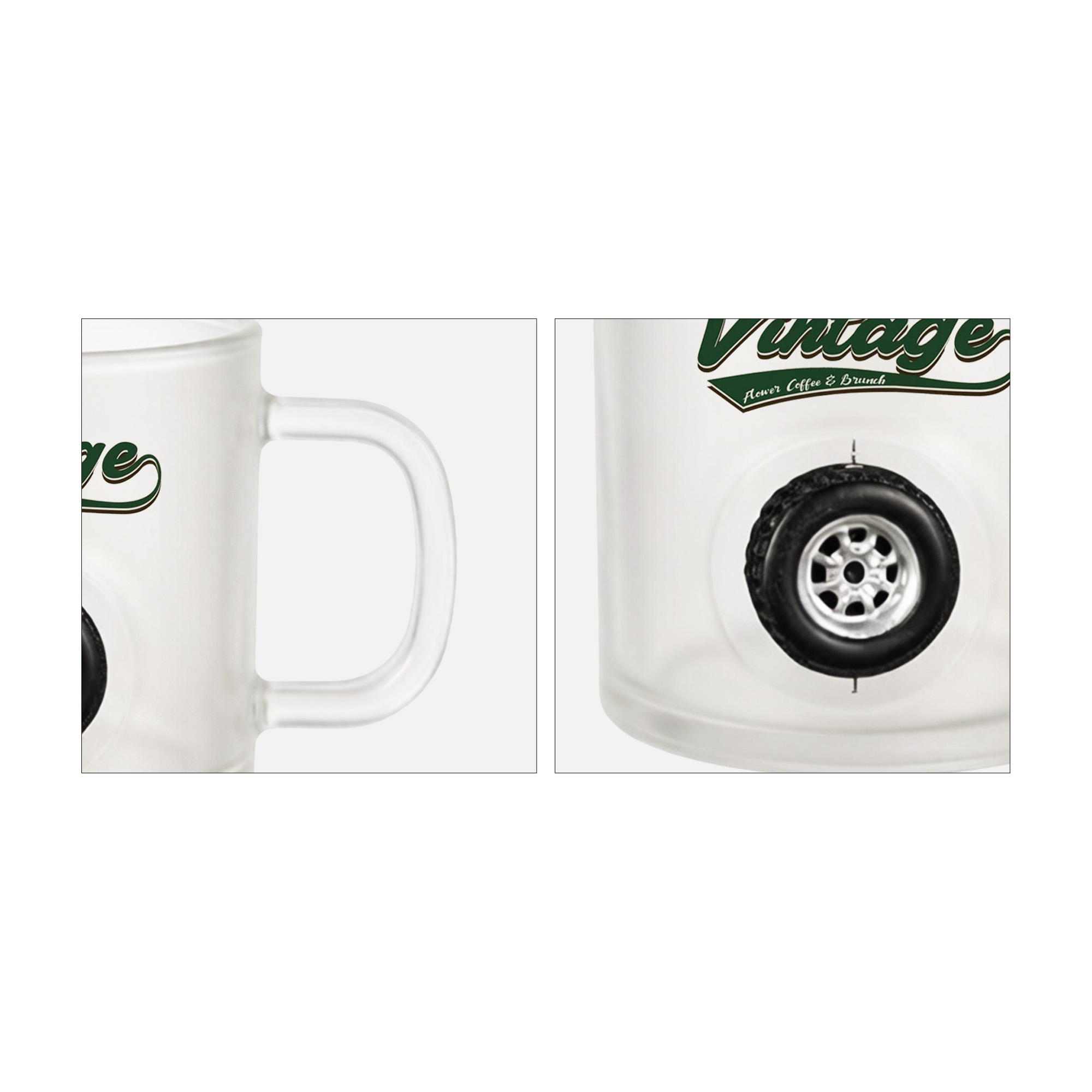 Frosted Glass Mug with Custom Spinner Toy - Image 8