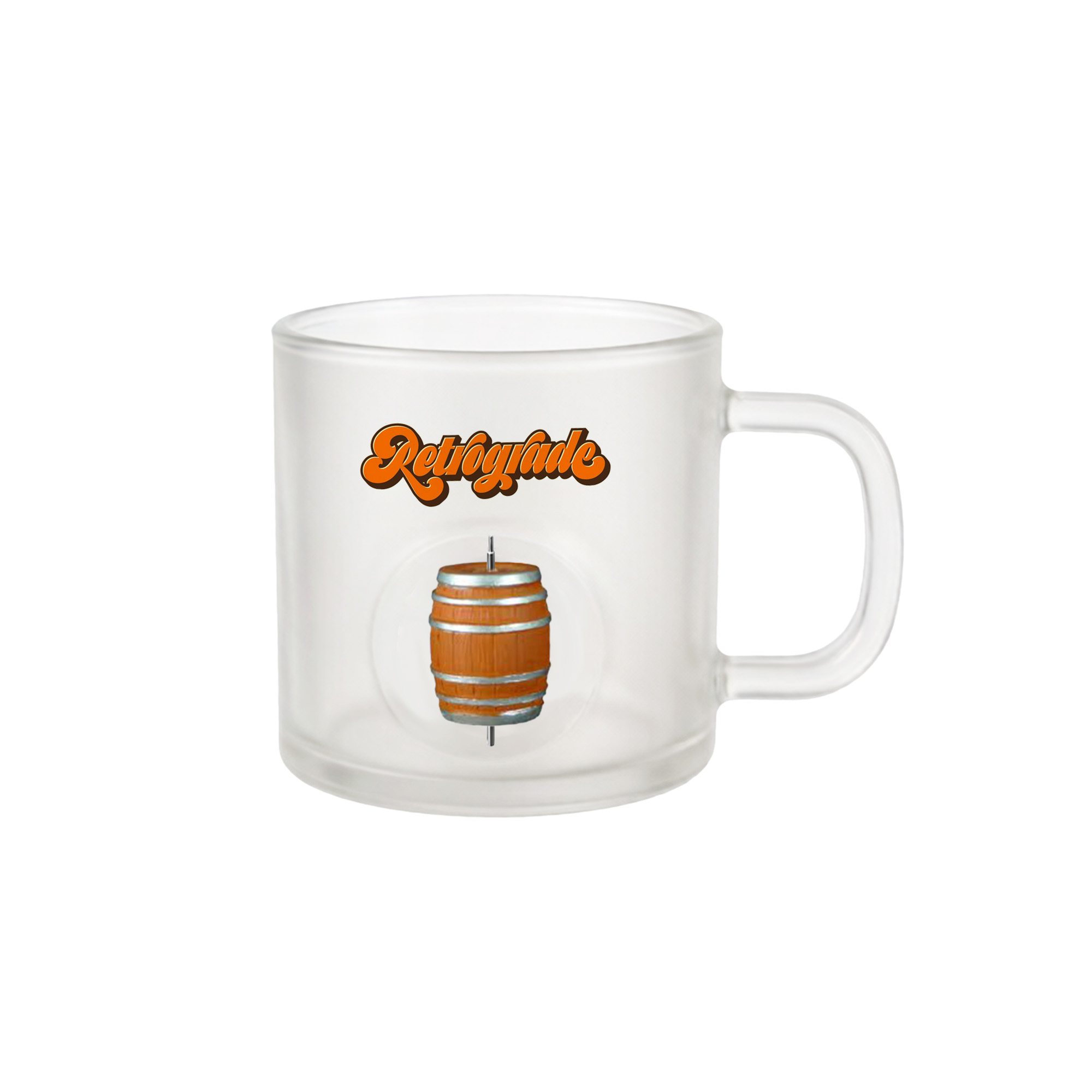 Frosted Glass Mug with Custom Spinner Toy - Image 4