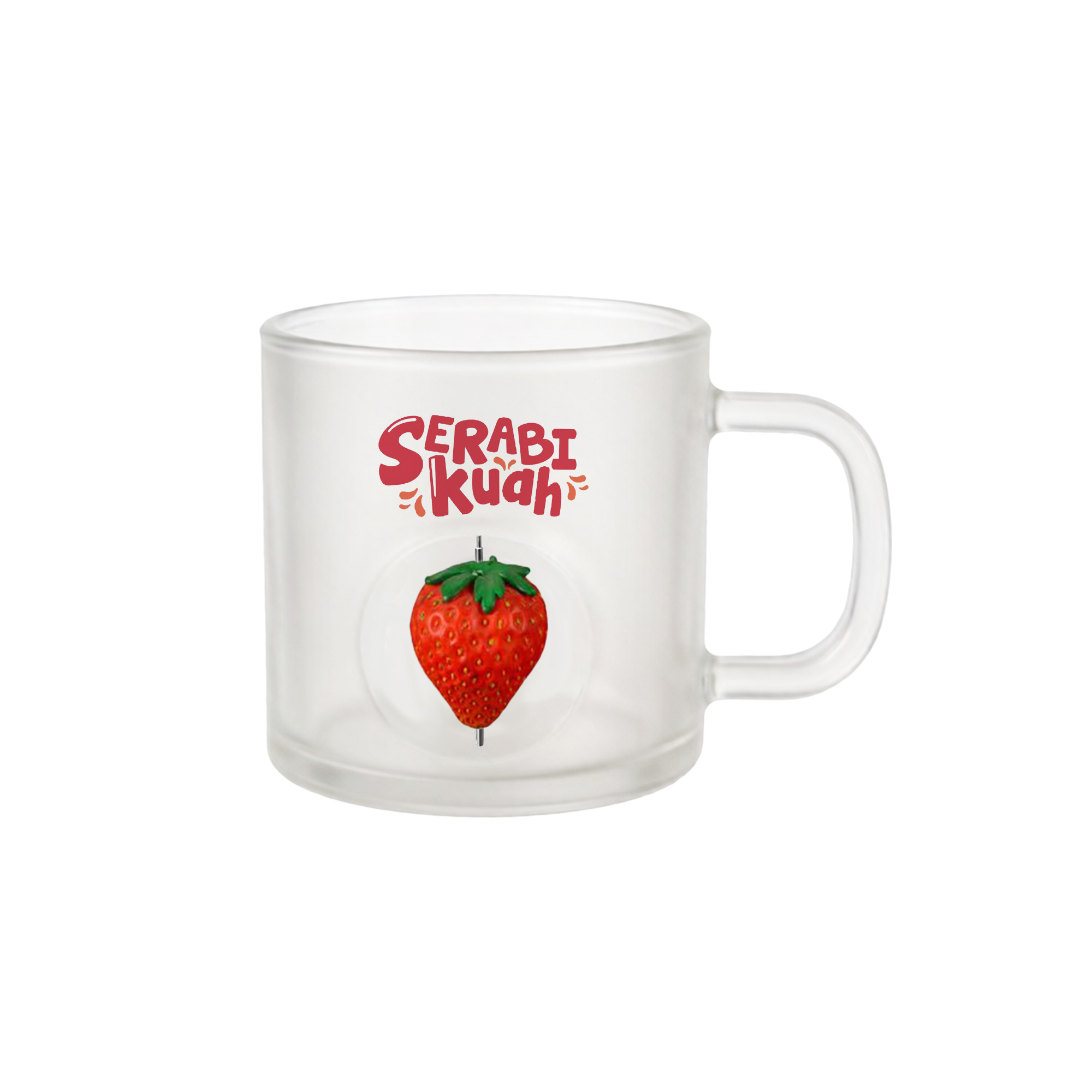 Frosted Glass Mug with Custom Spinner Toy - Image 3