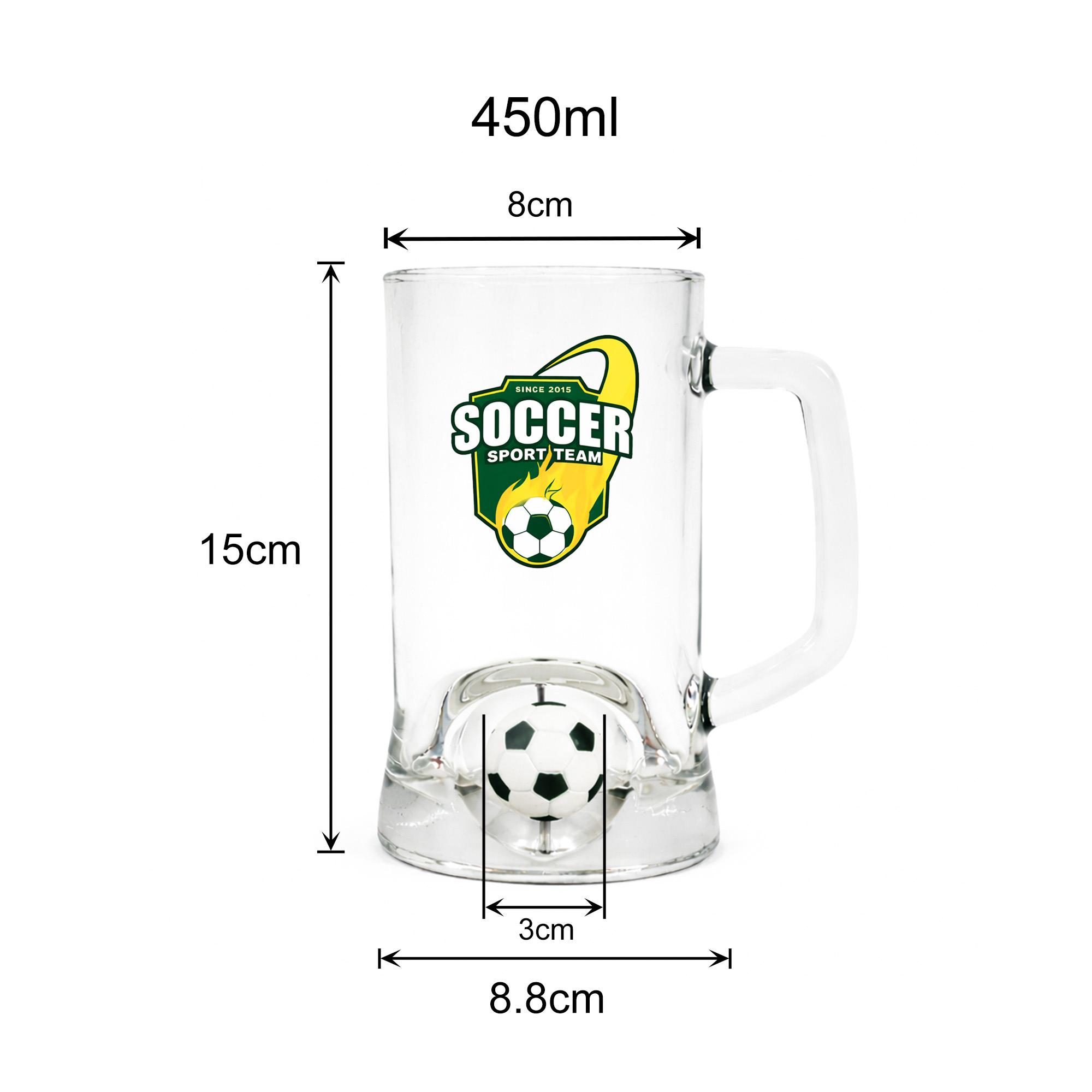 Beer Glass with Custom Spinner Toy - Image 6