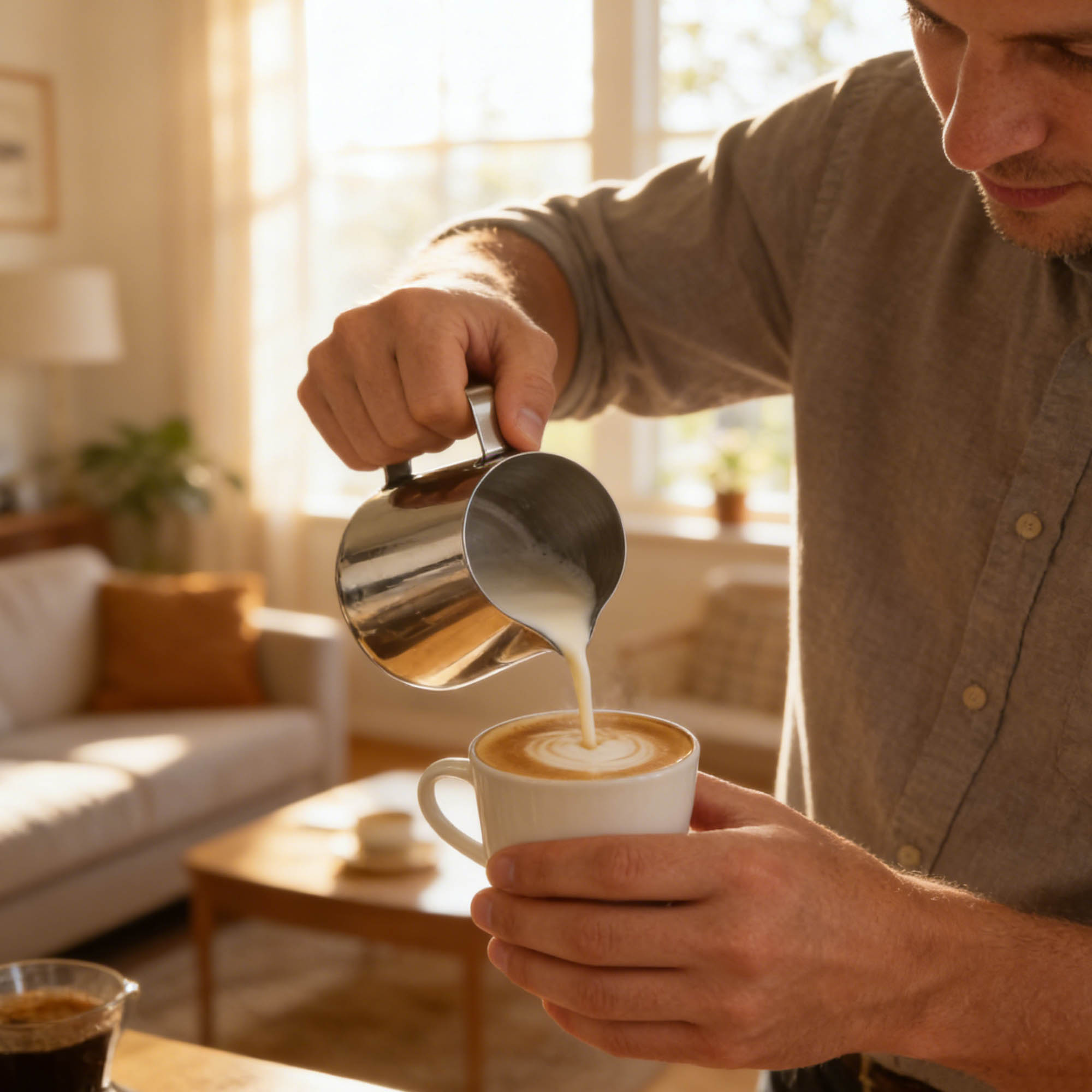 Stainless Steel Milk Frothing Pitcher - Image 6