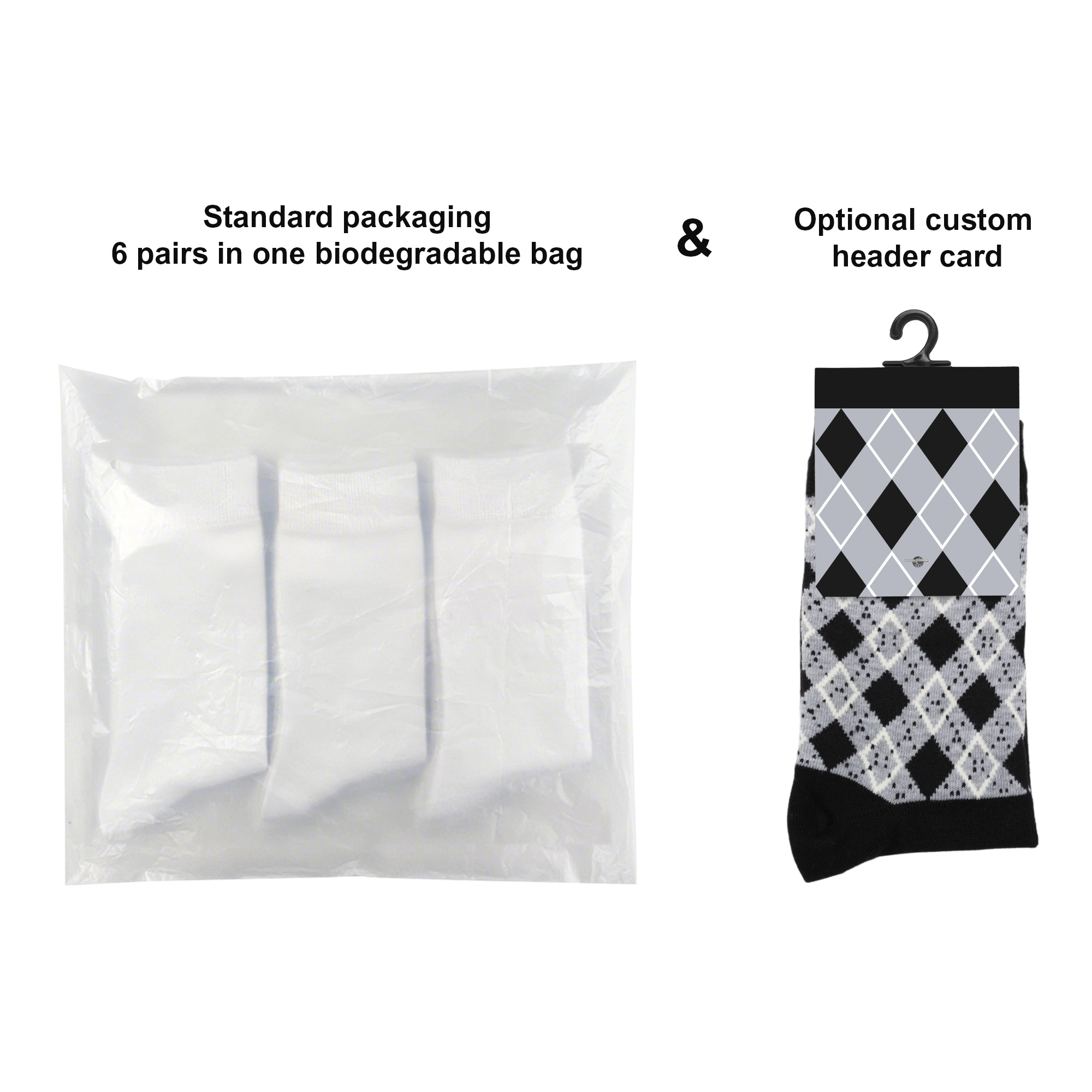 Crew Custom Pattern Woven Bamboo Socks - With Towel Bottom - Image 11