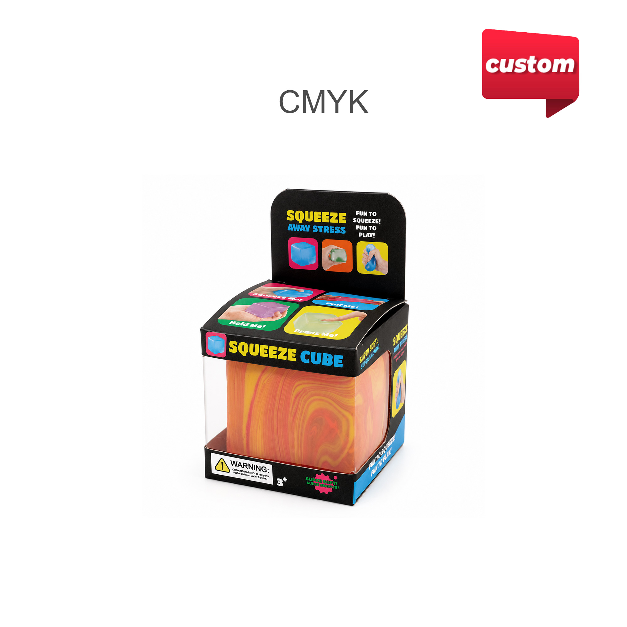 Squishy Stress Relief Colourful Cube - Image 8