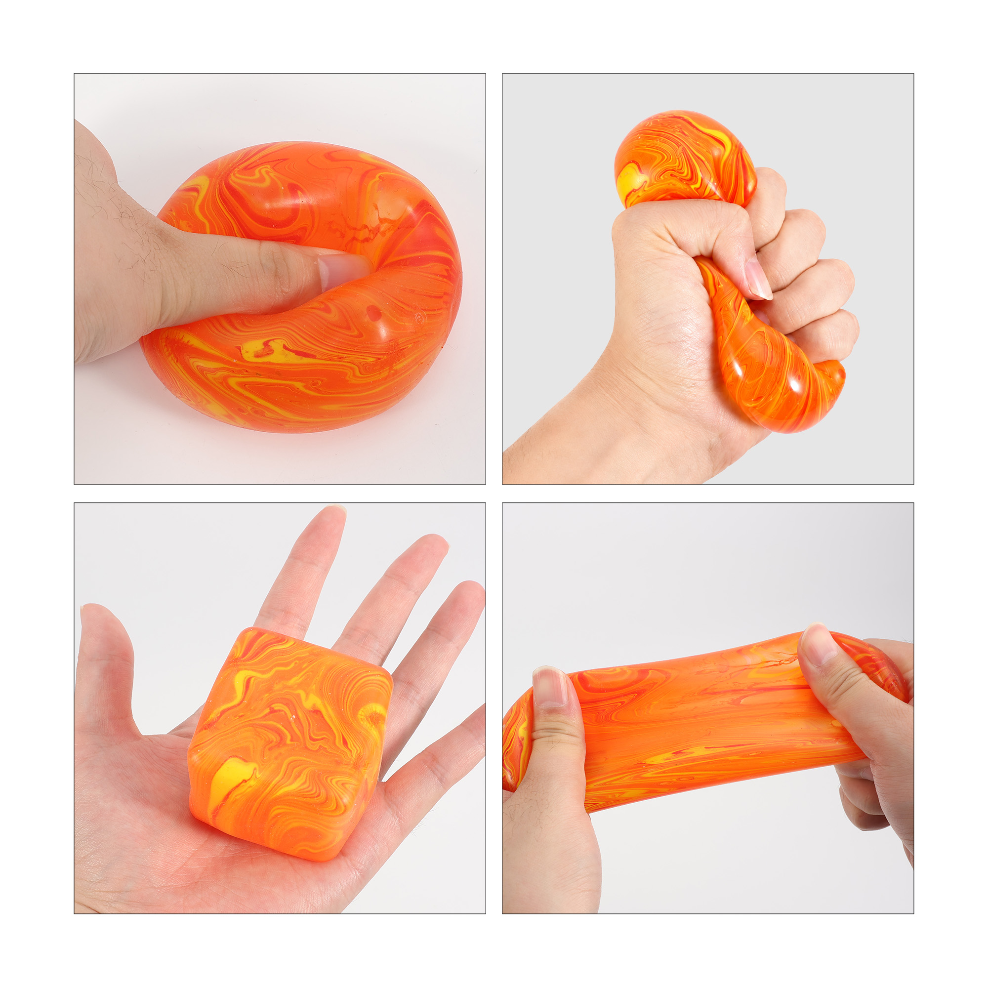 Squishy Stress Relief Colourful Cube - Image 9