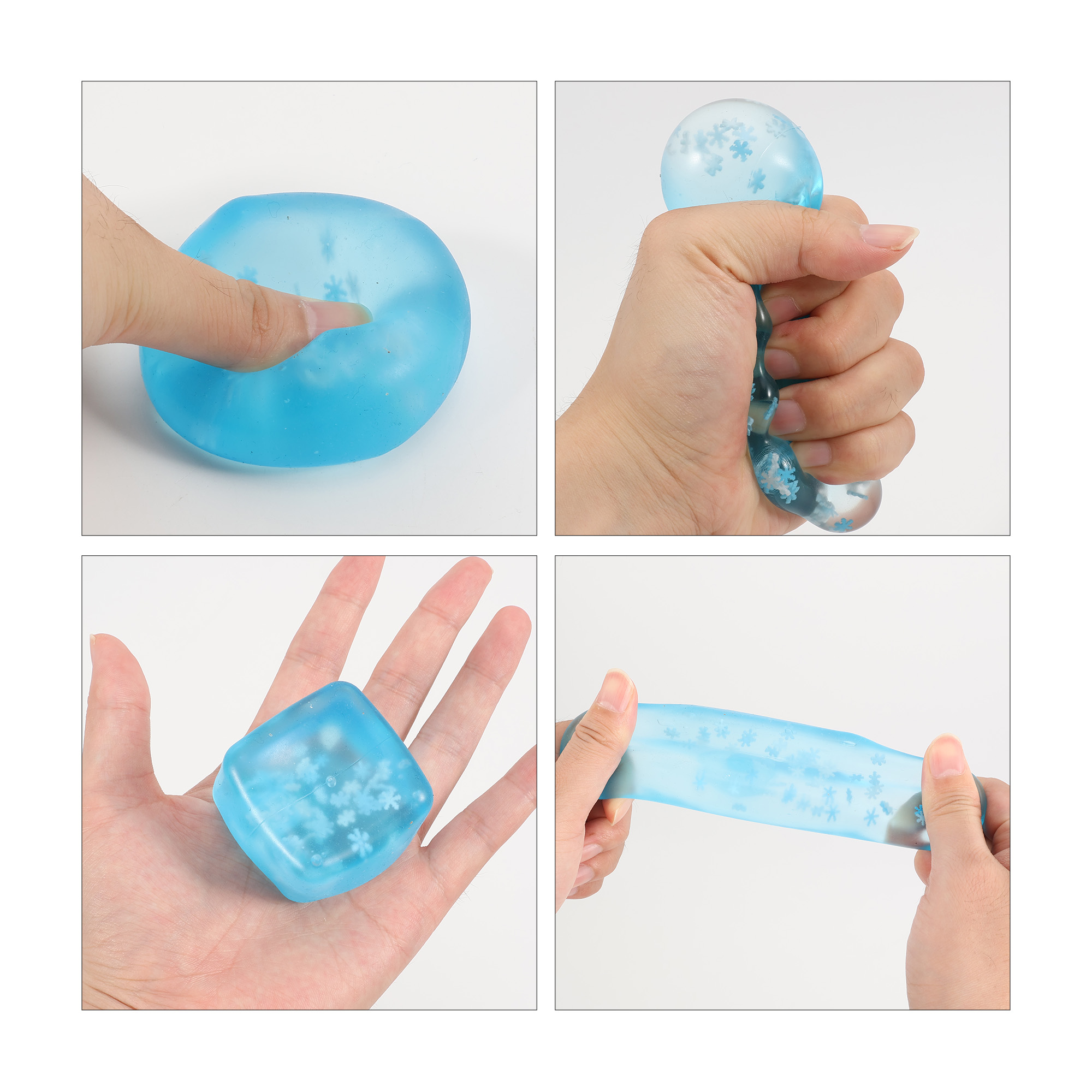 Squishy Stress Relief Snowflake Cube - Image 6