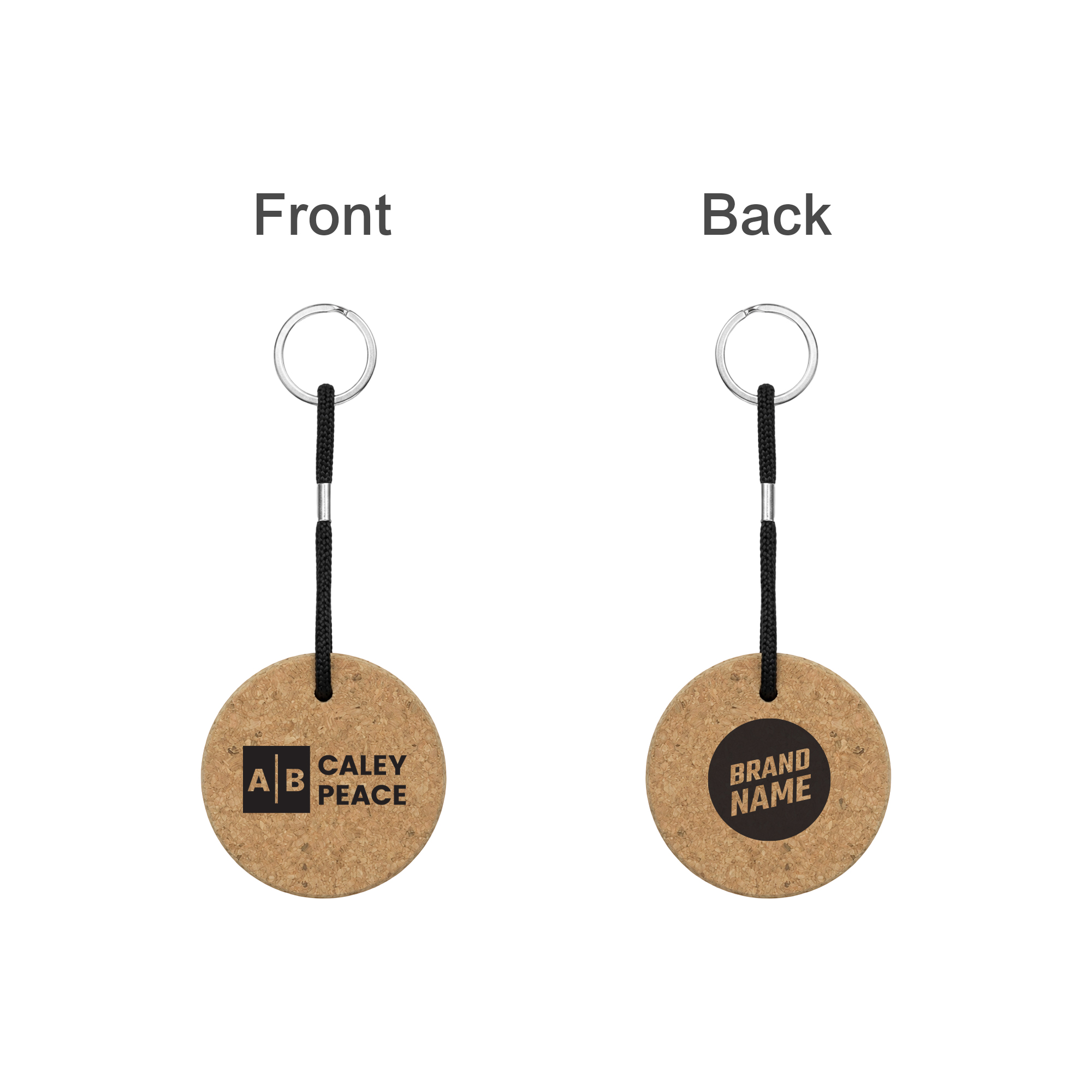 Round Cork Keyring - Image 3