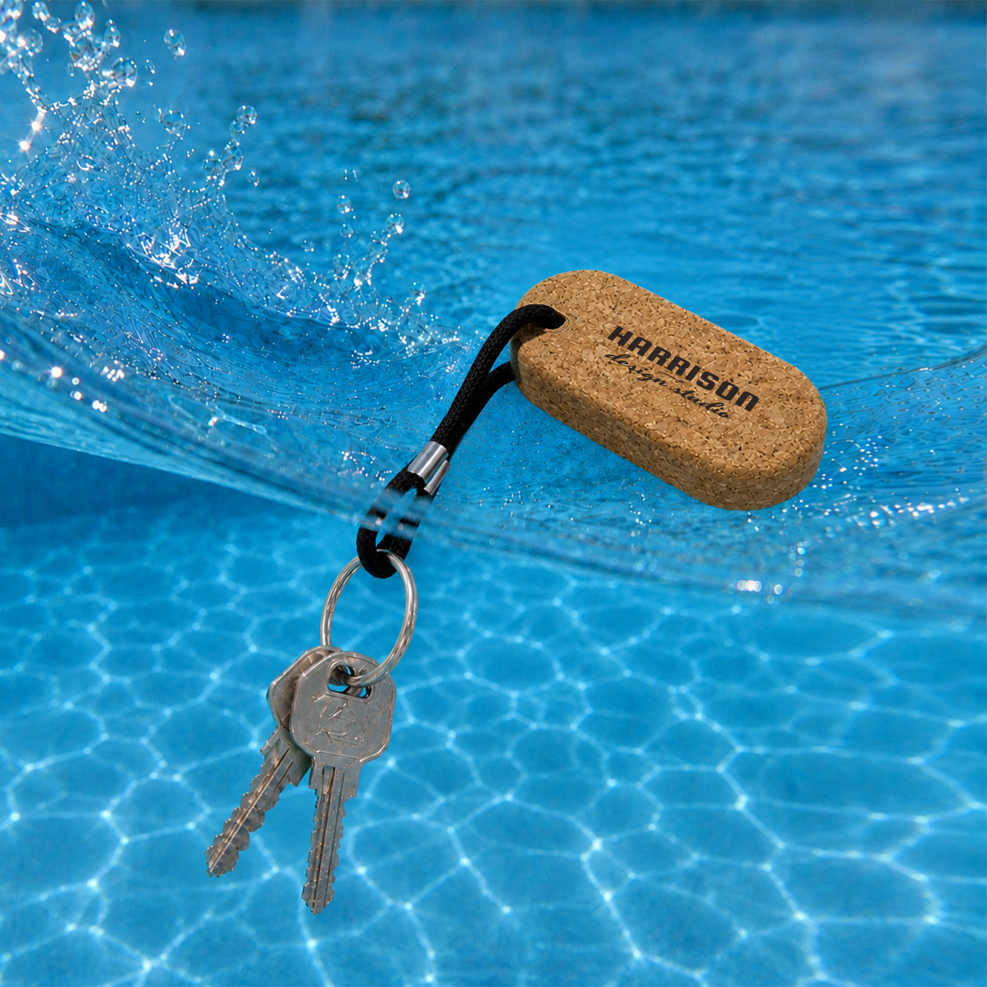 Oval Cork Keyring B - Image 6