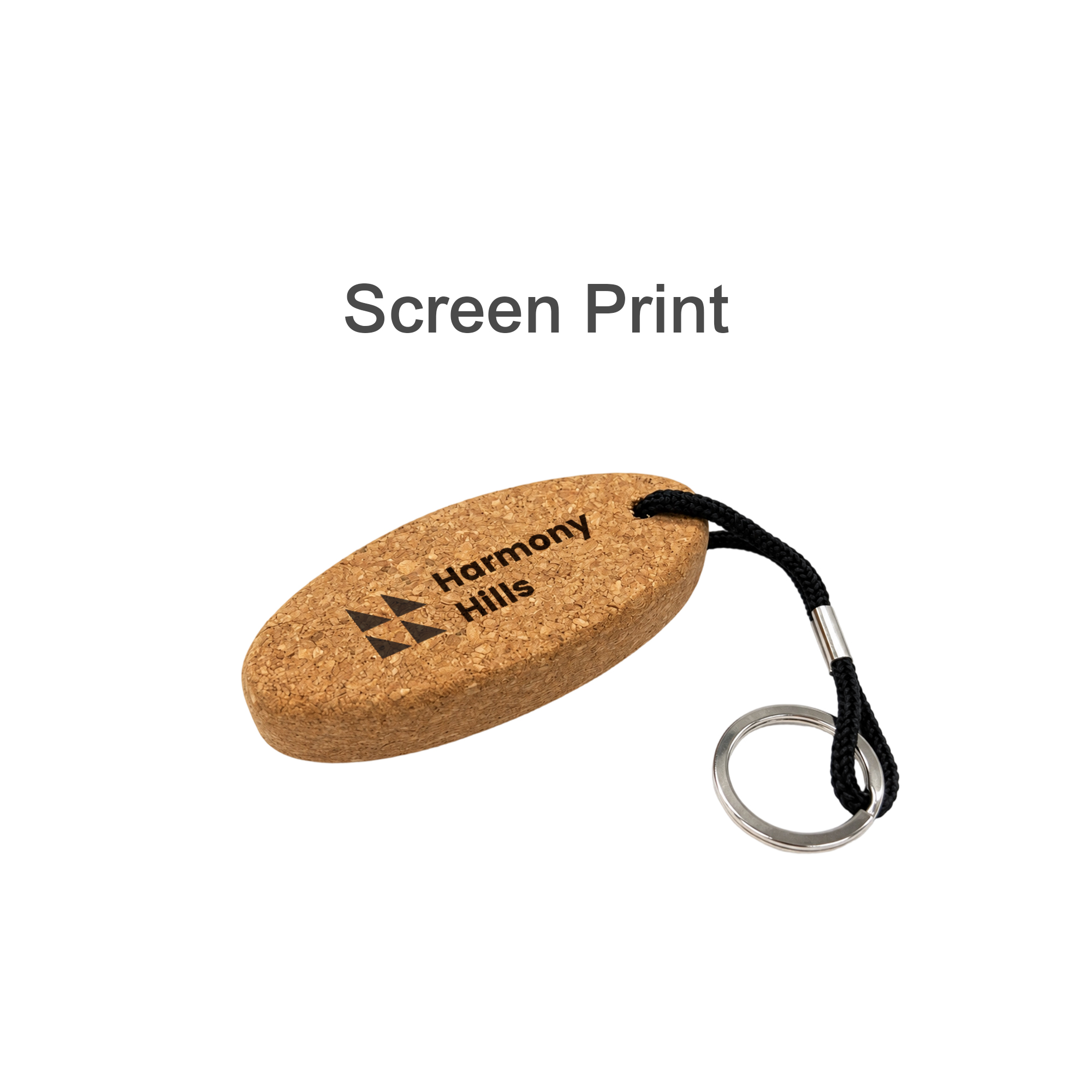 Oval Cork Keyring A - Image 5