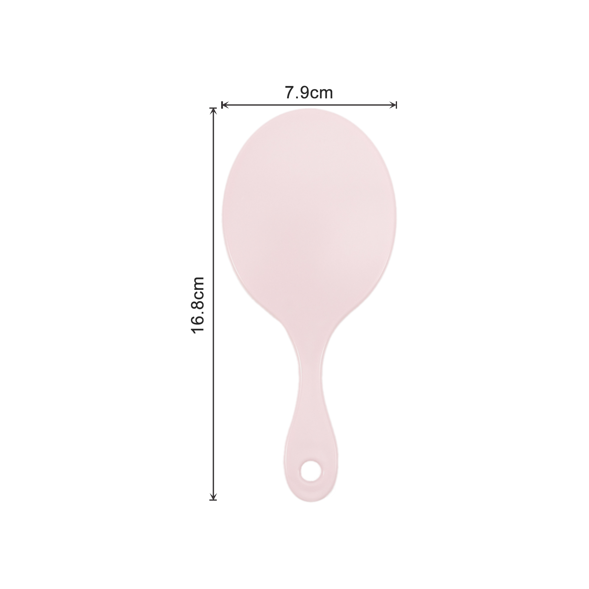 Chic Princess-Style Handheld Makeup Mirror - Image 5
