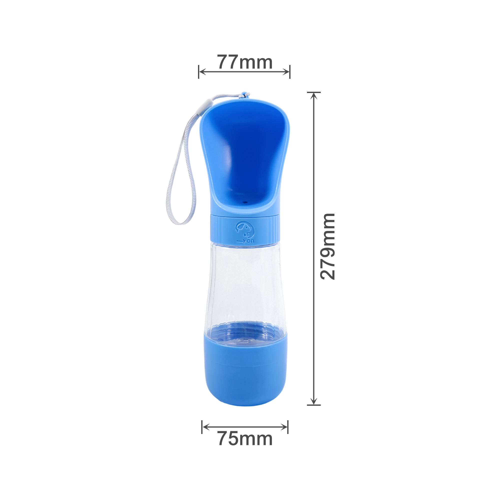 Pet Water Bottle with Food Container - Image 6
