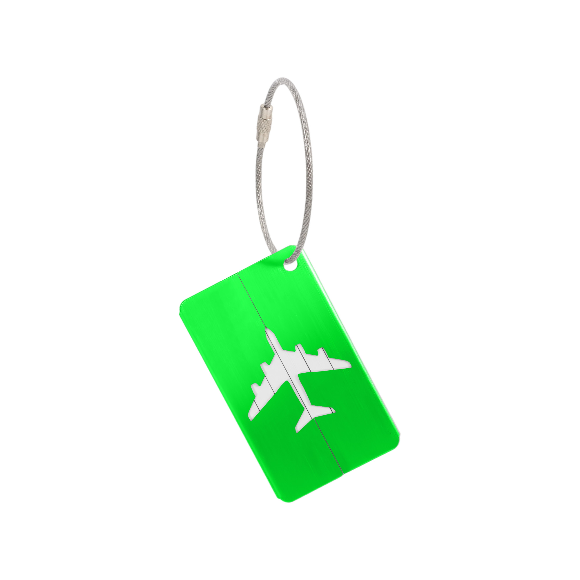 Plane Square Wire Cable Luggage Tag - Image 9