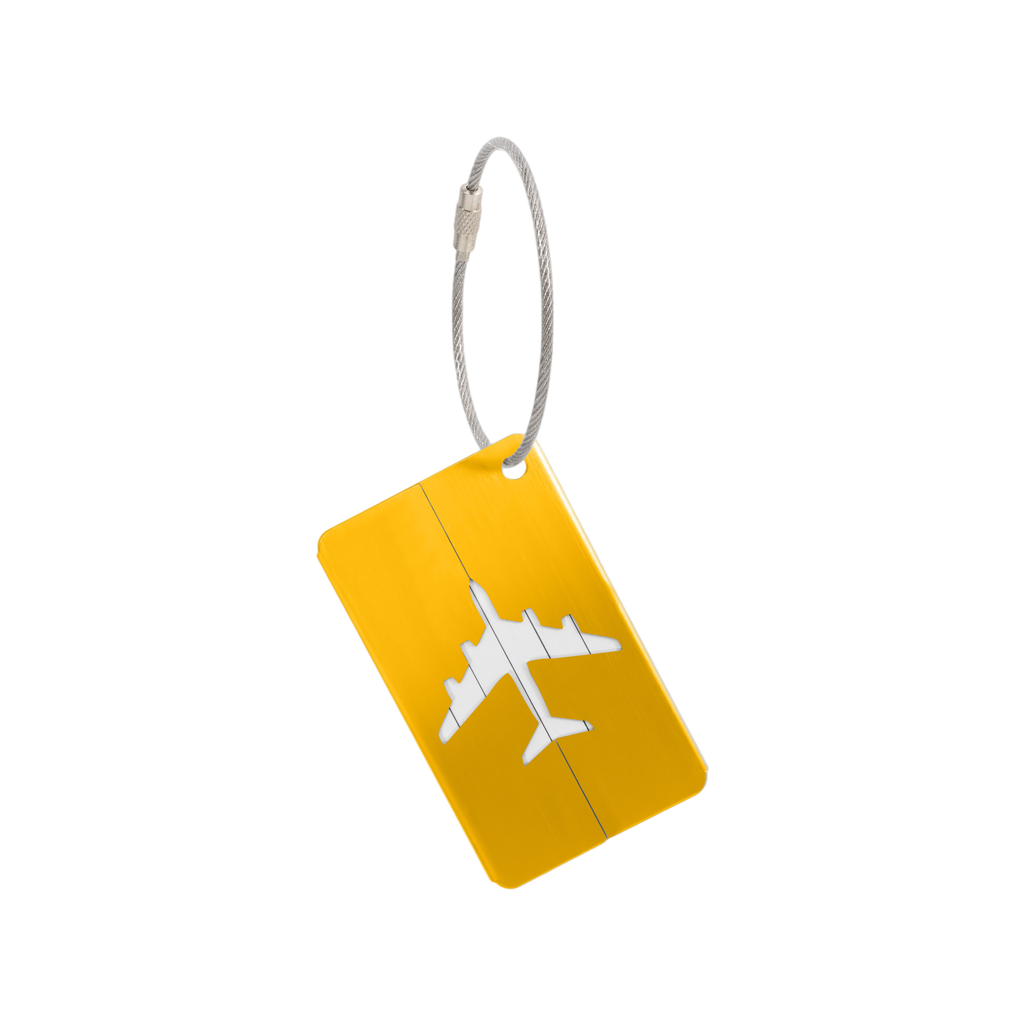 Plane Square Wire Cable Luggage Tag - Image 5