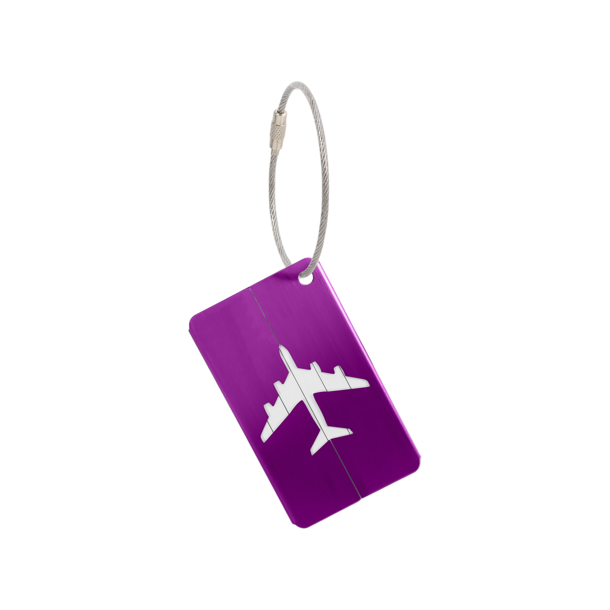 Plane Square Wire Cable Luggage Tag - Image 7