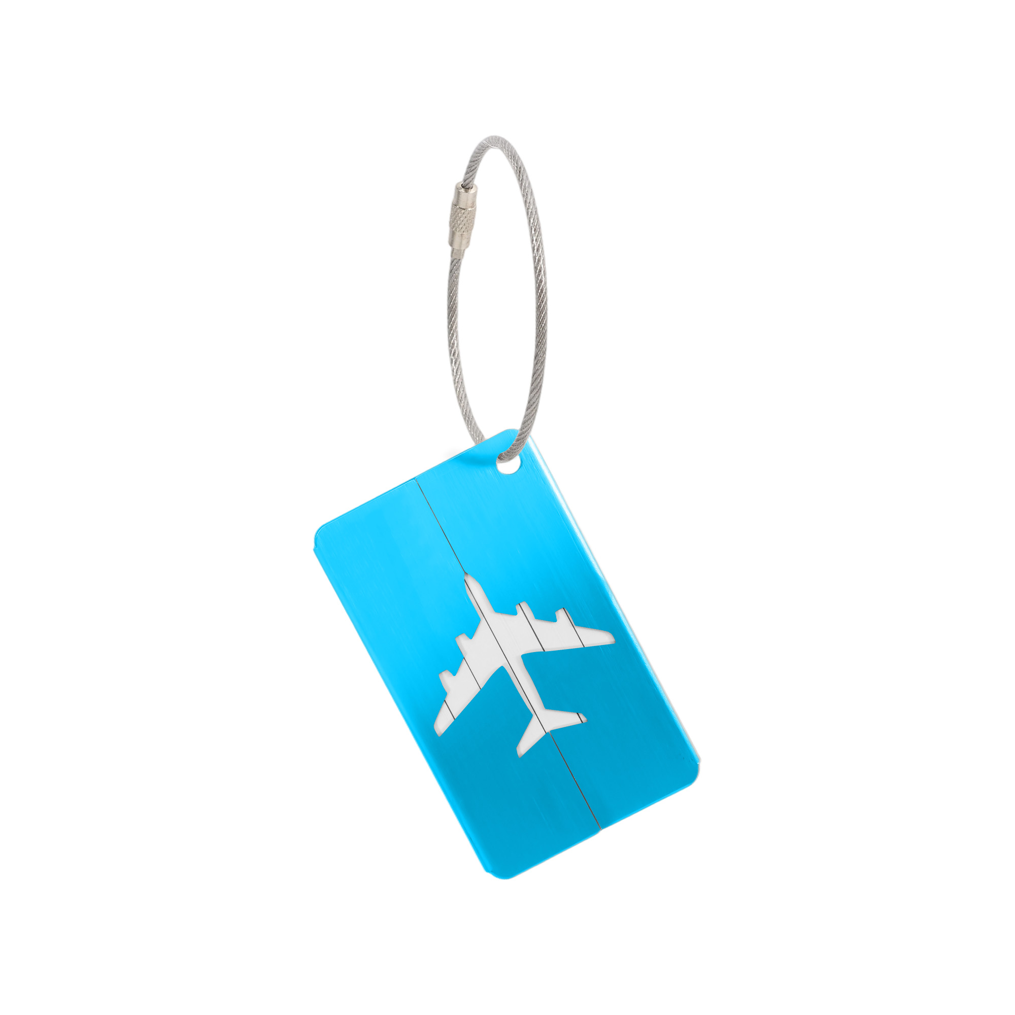 Plane Square Wire Cable Luggage Tag - Image 6