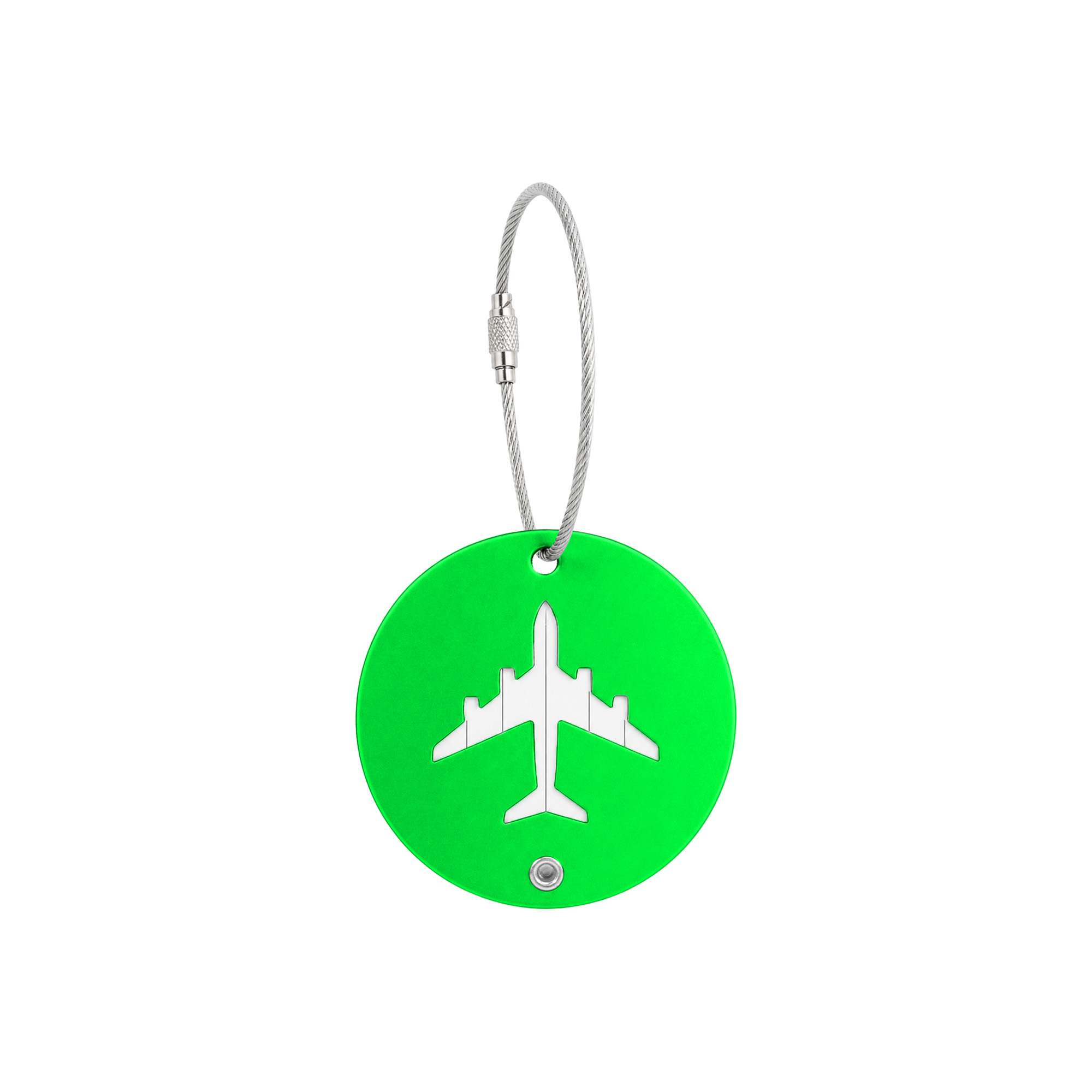 Plane Round Wire Cable Luggage Tag - Image 9
