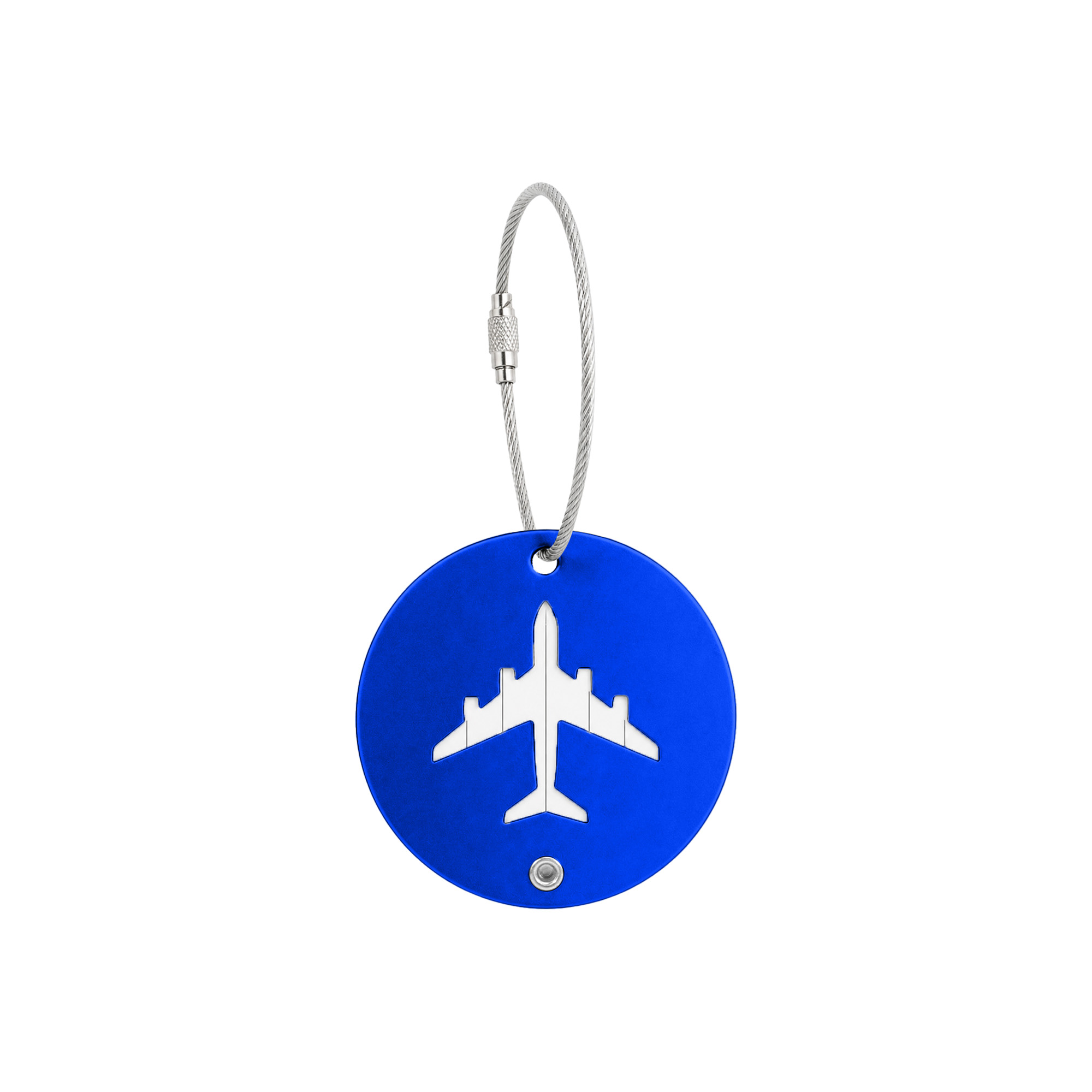 Plane Round Wire Cable Luggage Tag - Image 6