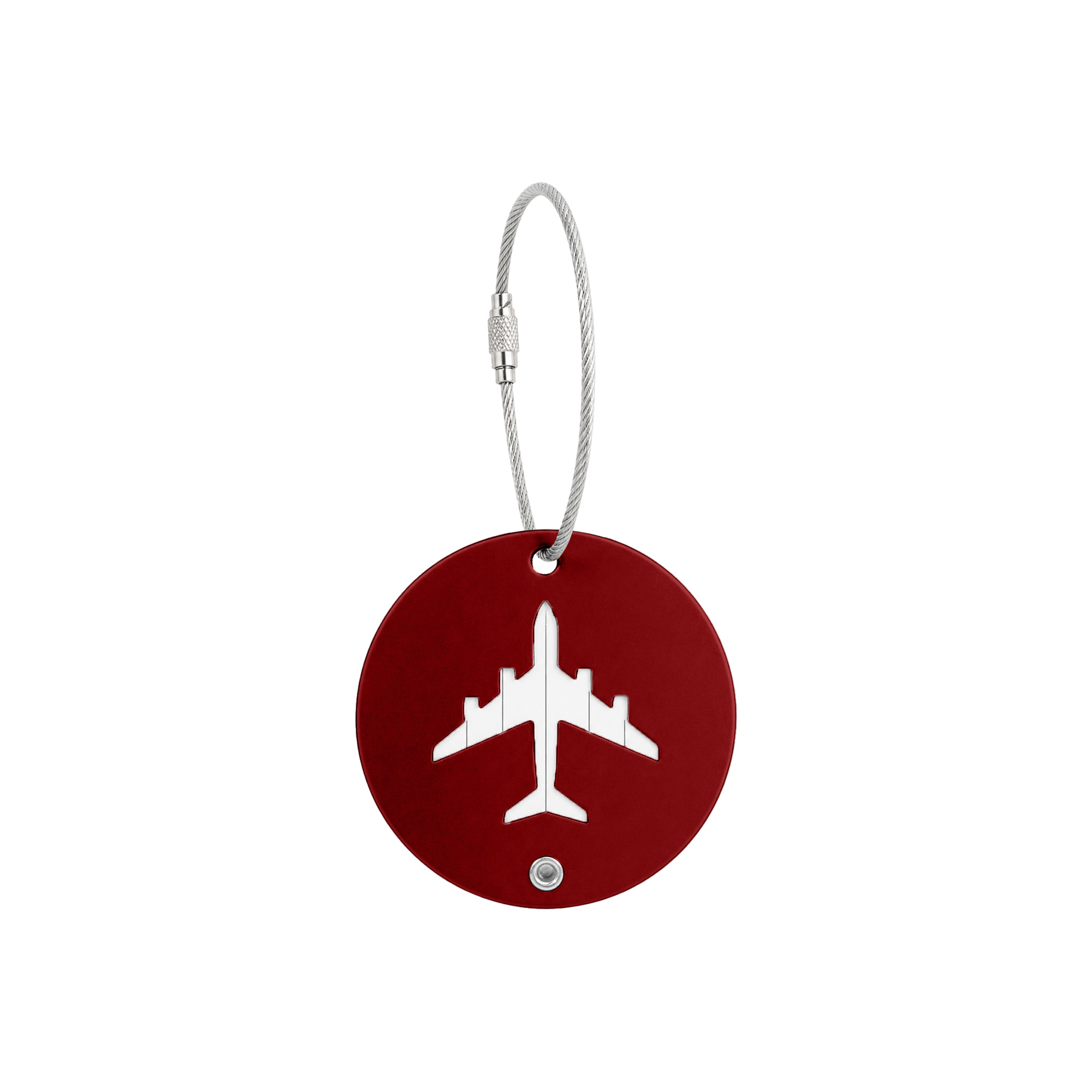 Plane Round Wire Cable Luggage Tag - Image 4