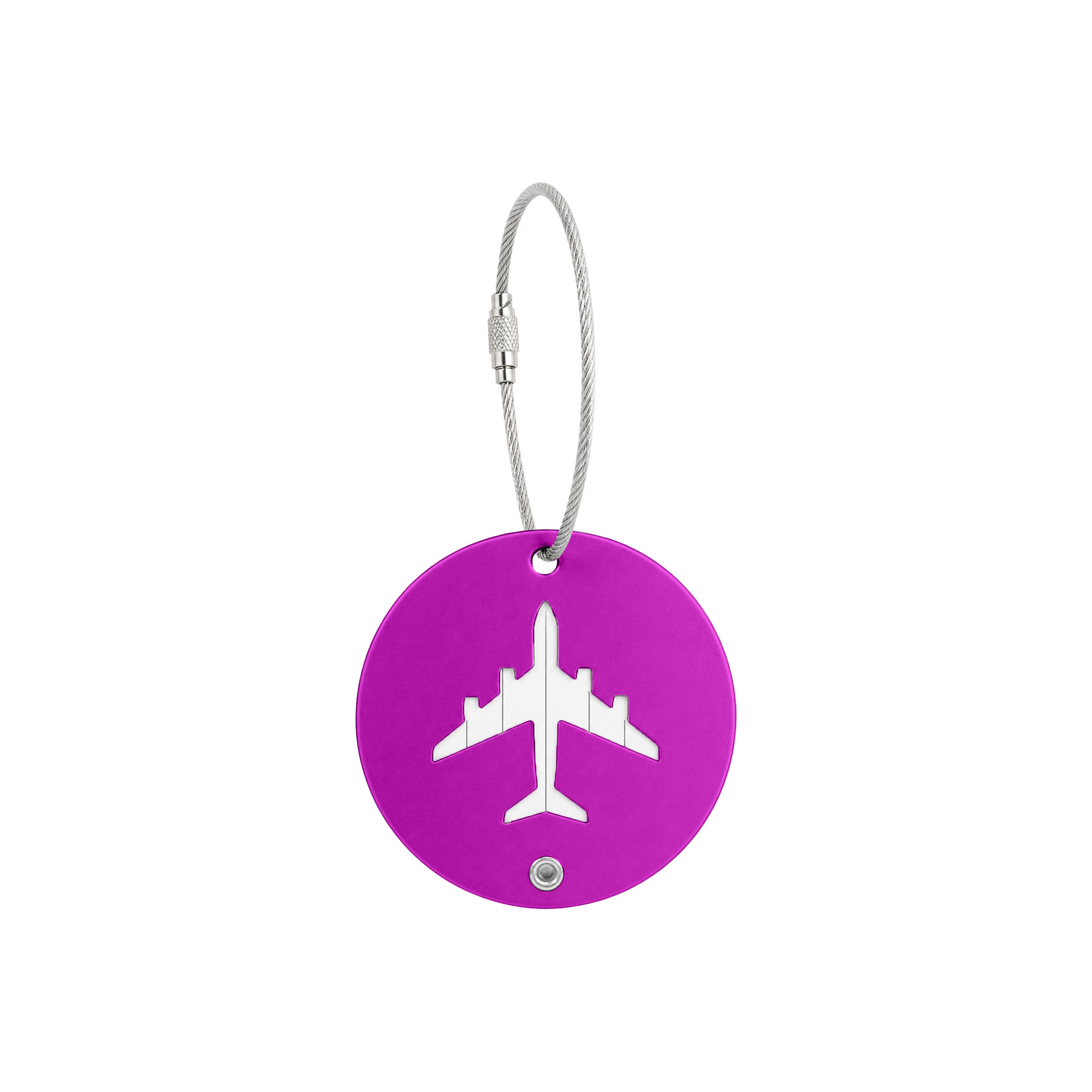 Plane Round Wire Cable Luggage Tag - Image 7