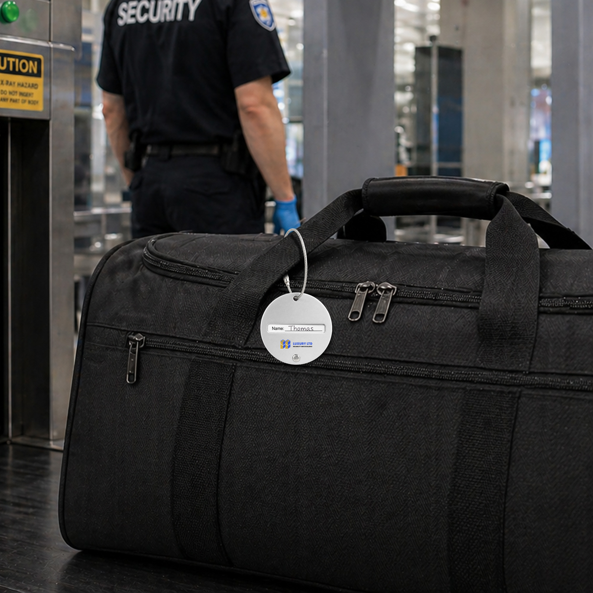 Plane Round Wire Cable Luggage Tag - Image 14
