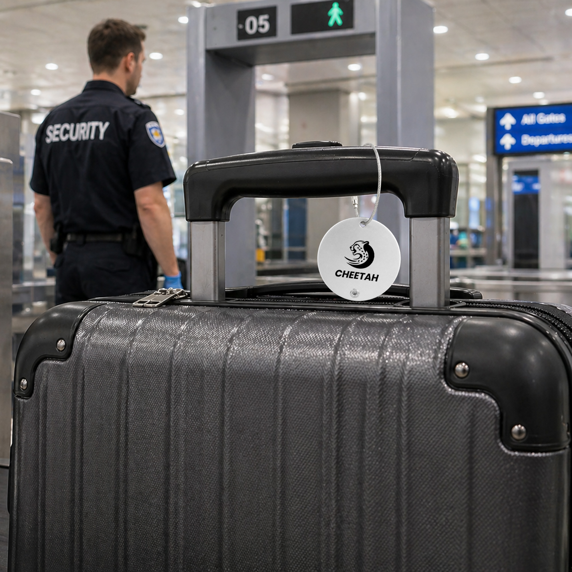 Round Wire Cable Luggage Tag - Image 6