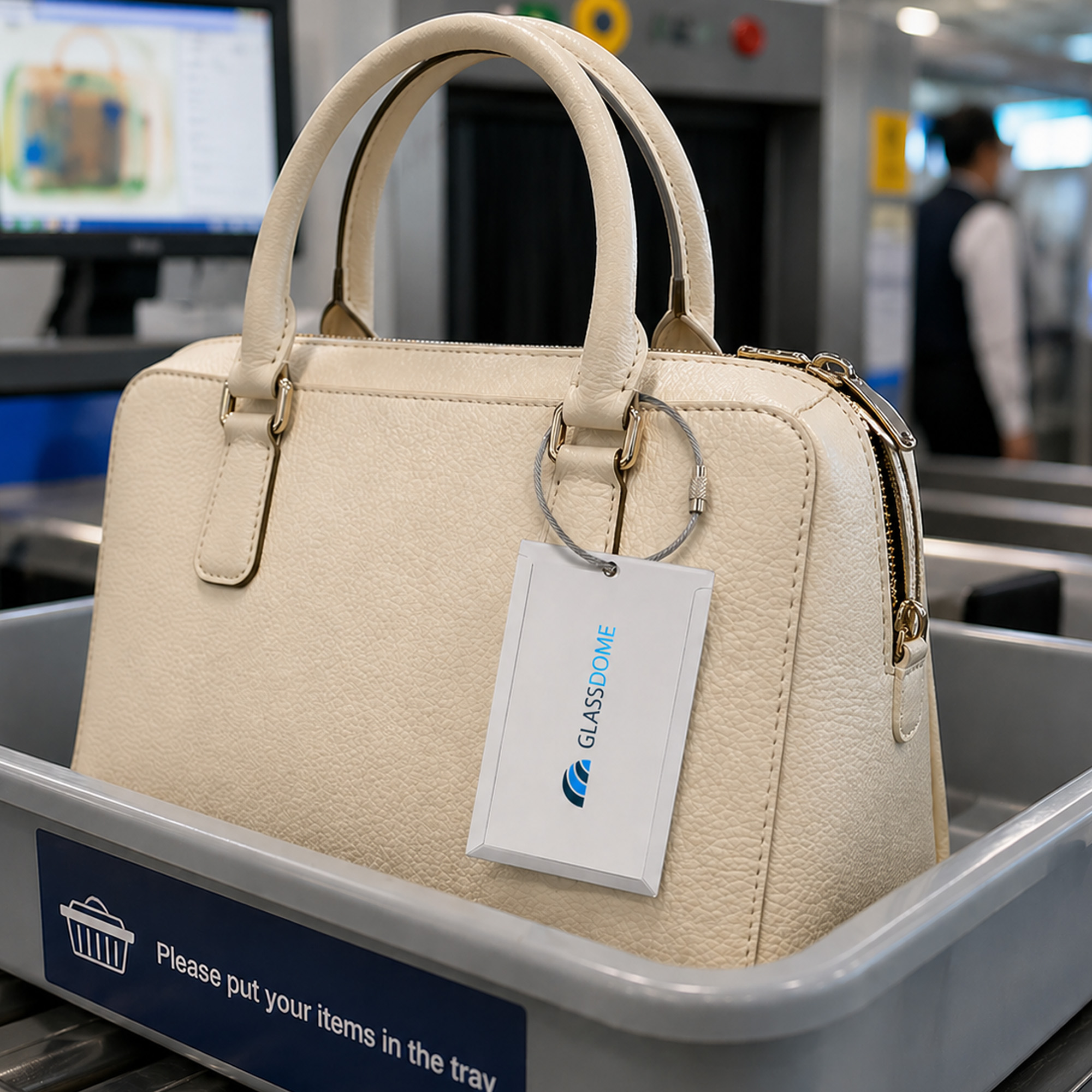 Square Aluminium Luggage Tag C - Image 6