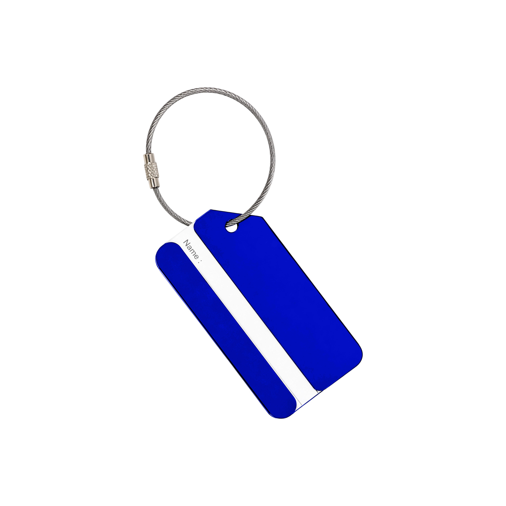 Square Aluminium Luggage Tag B - Image 6