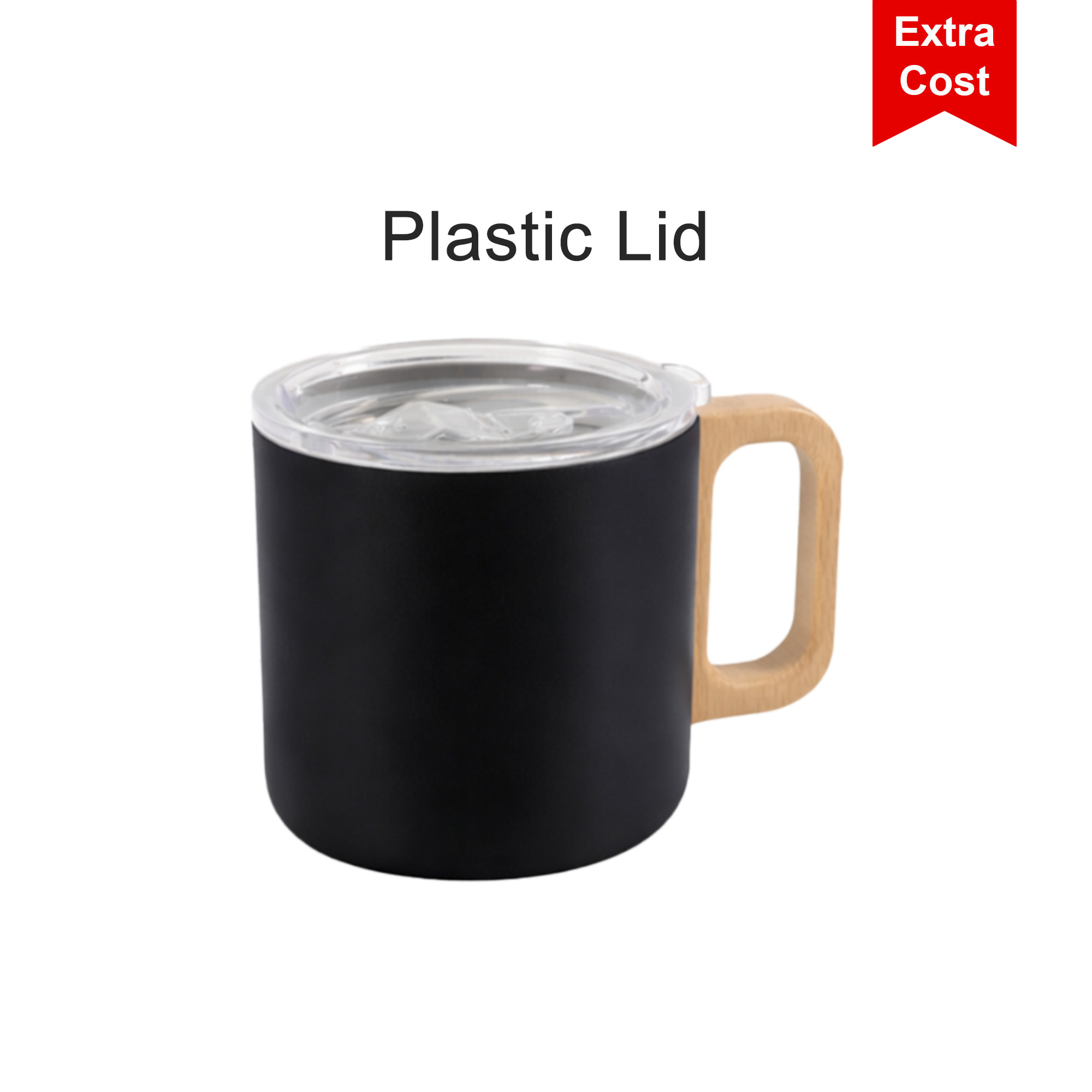 400ML Stainless Steel Insulated Mug with Wooden Handle - Image 10