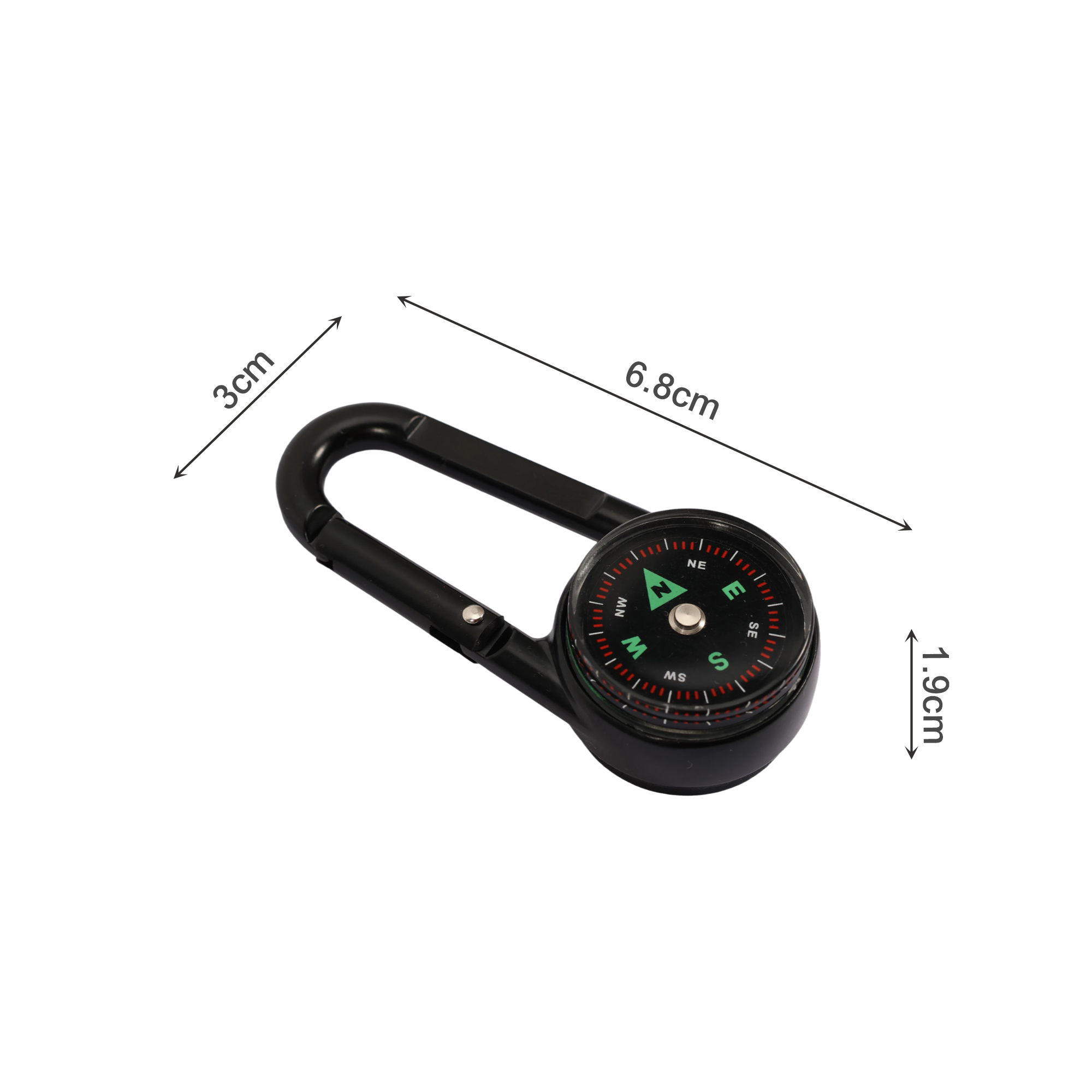 Compass Thermometre Carabiner - Image 5