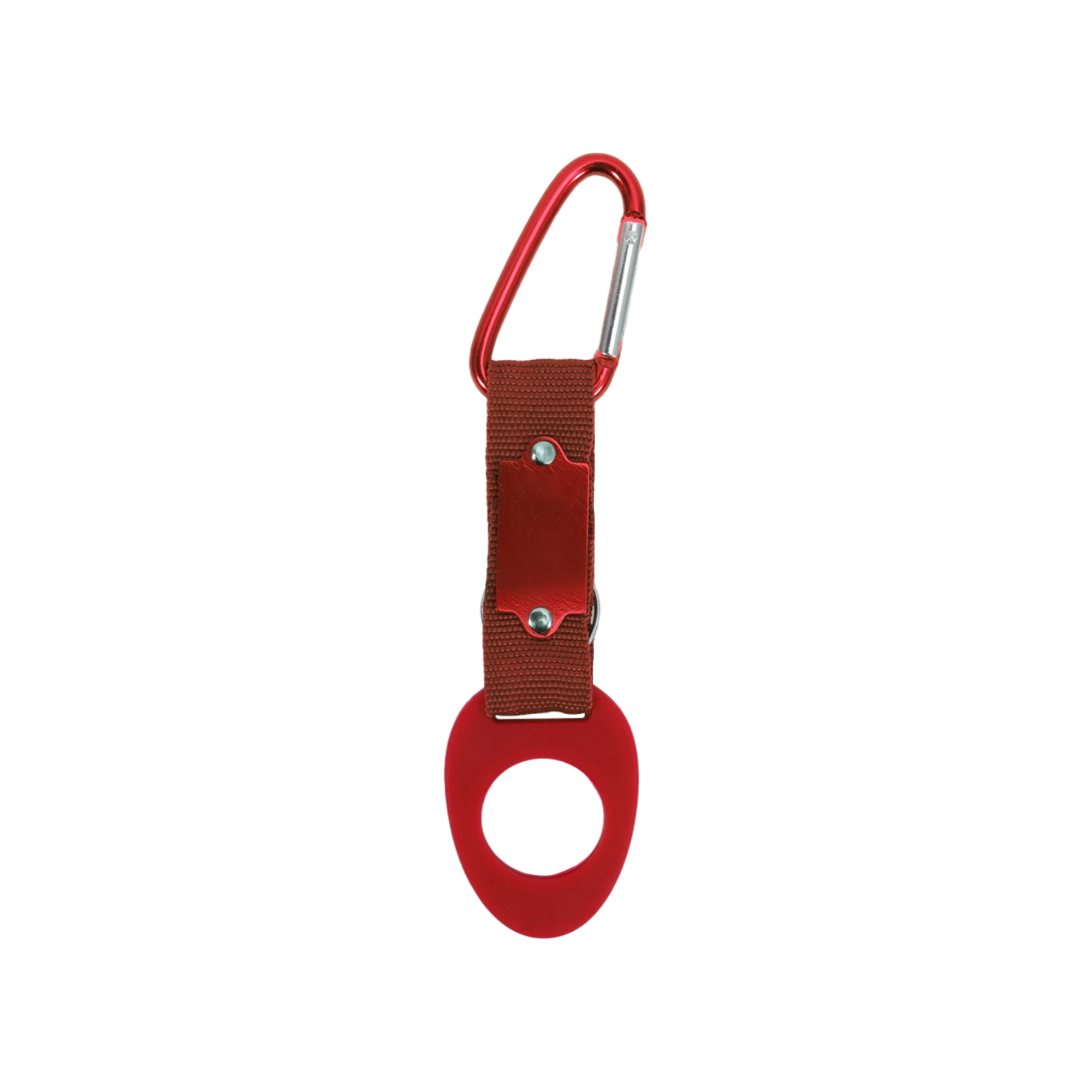 Carabiner Clip With Rubber Bottle Holder - Image 2
