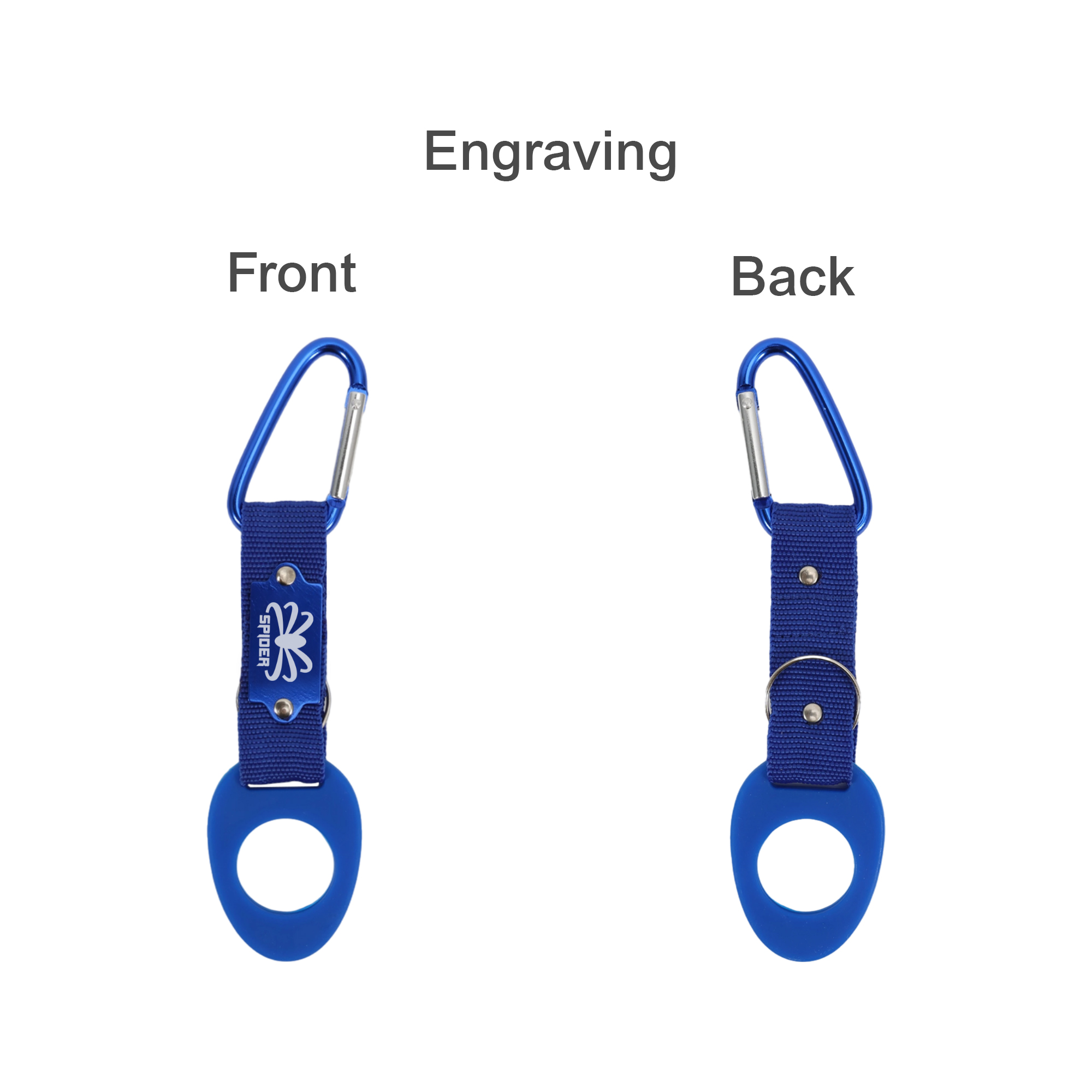 Carabiner Clip With Rubber Bottle Holder - Image 7