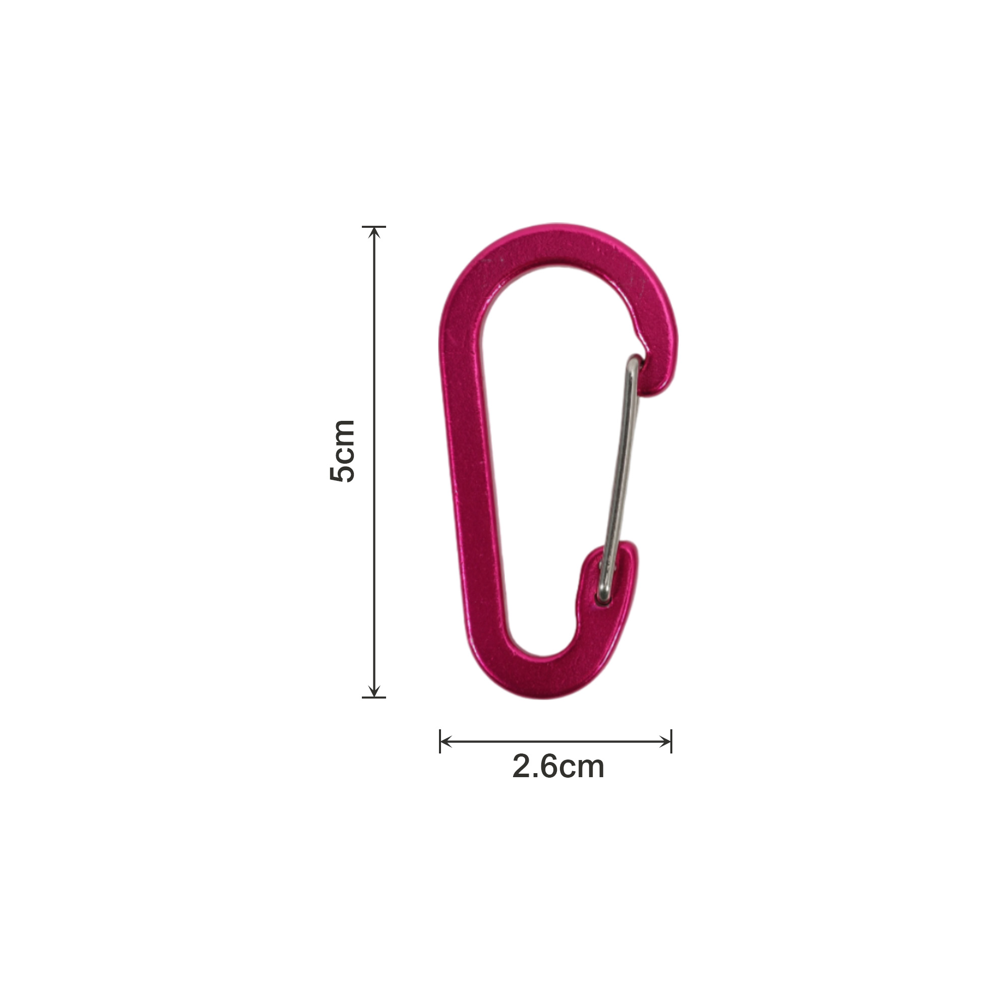 D Type Aluminium Alloy Carabiner Hooks - Image 11