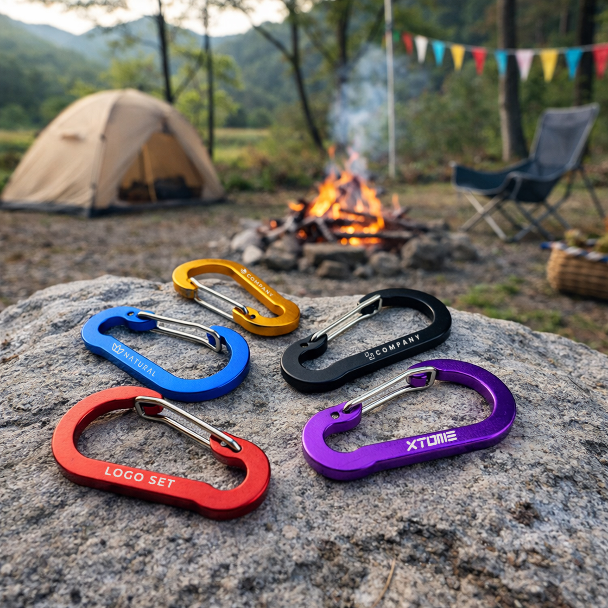 D Type Aluminium Alloy Carabiner Hooks - Image 14