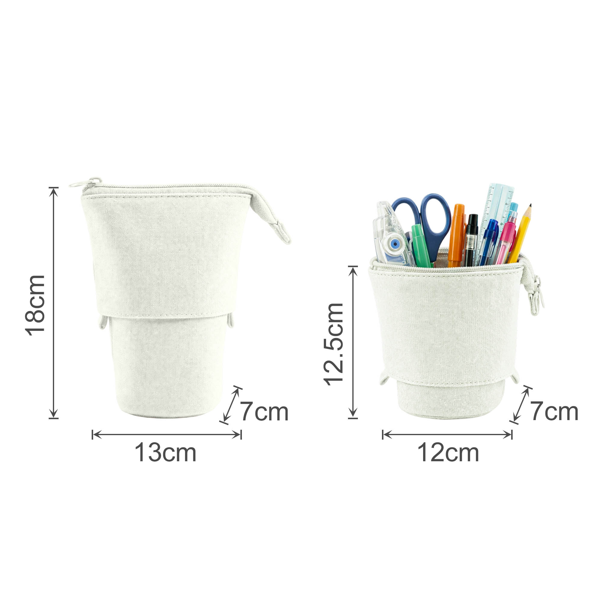 Canvas Expandable Pencil Case - Image 15