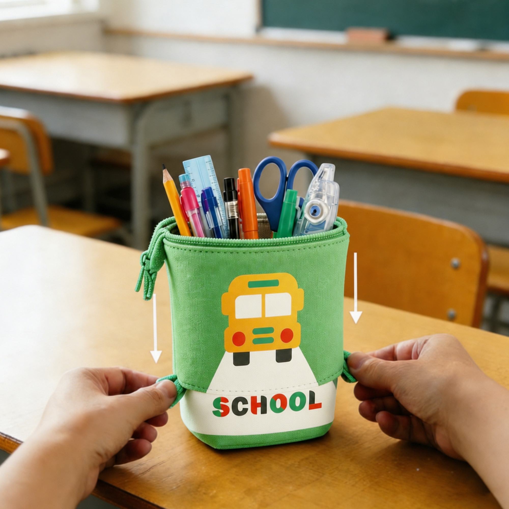 Canvas Expandable Pencil Case - Image 18