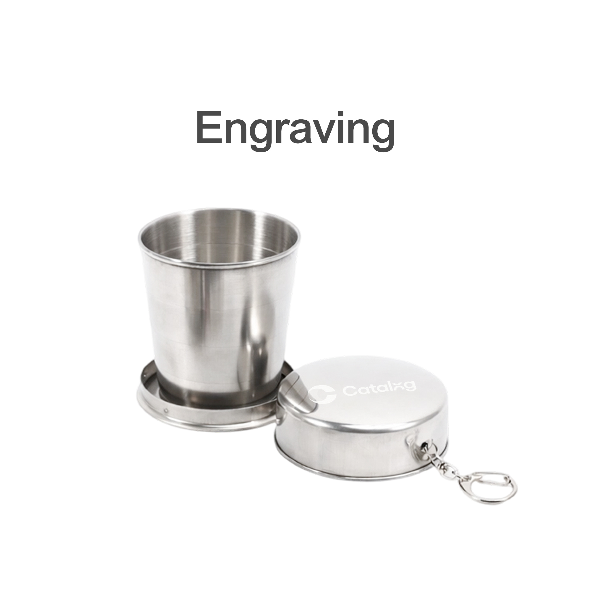55ML/140ML/250ML Compact Stainless Steel Folding Cup - Image 6