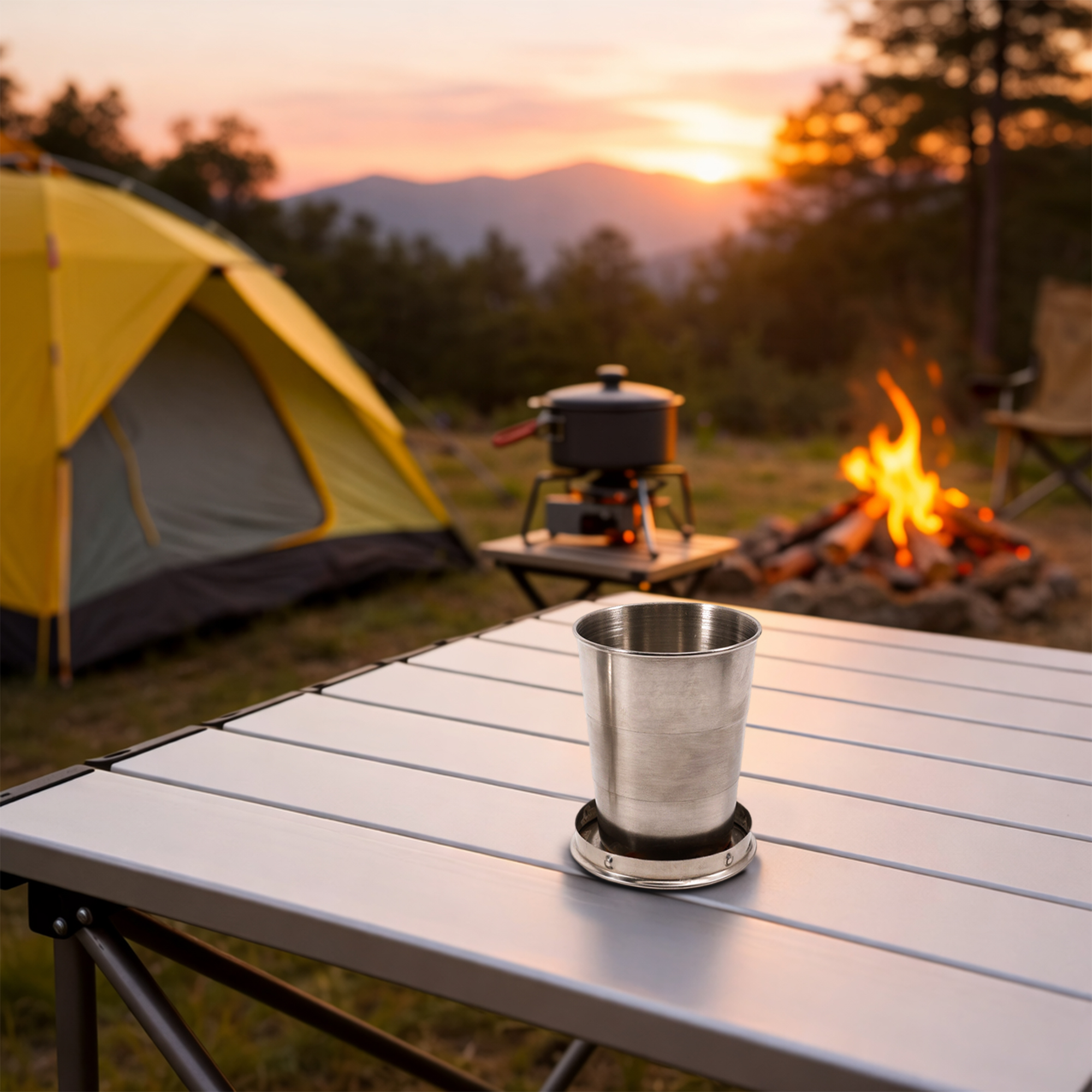 55ML/140ML/250ML Compact Stainless Steel Folding Cup - Image 9