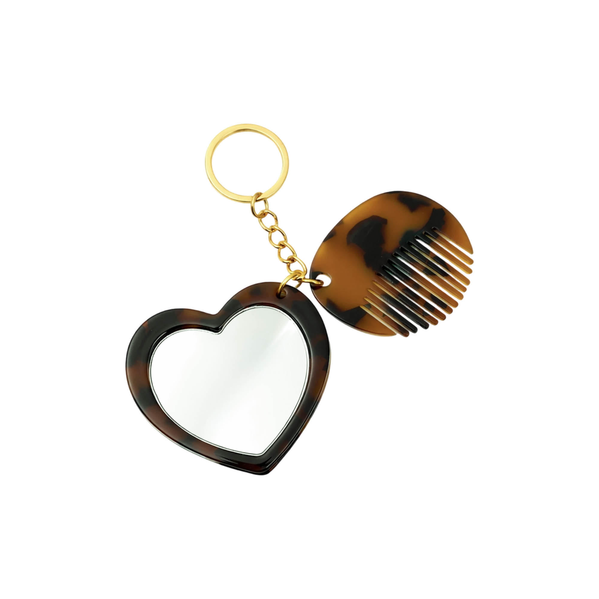 Mini Acetate Mirror Comb Keyring - Image 2