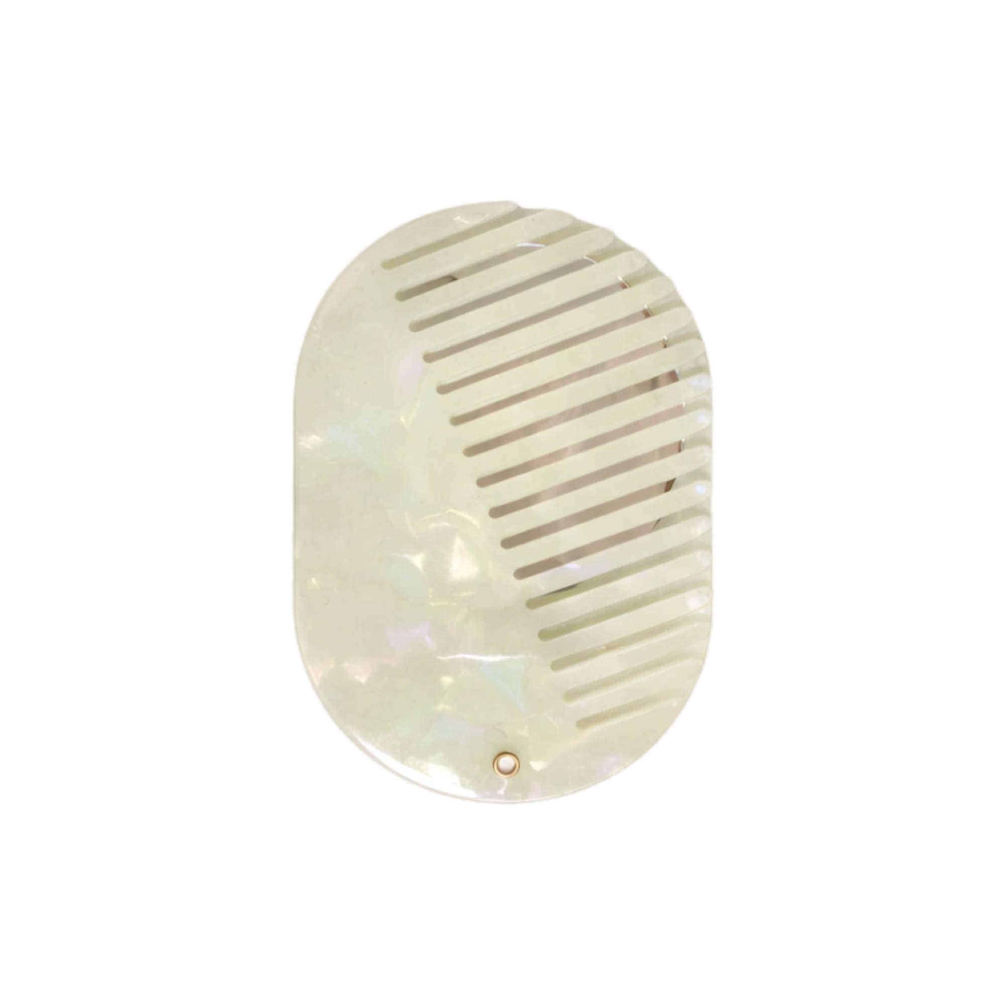 Portable Acetate Hair Comb with Mirror - Image 2