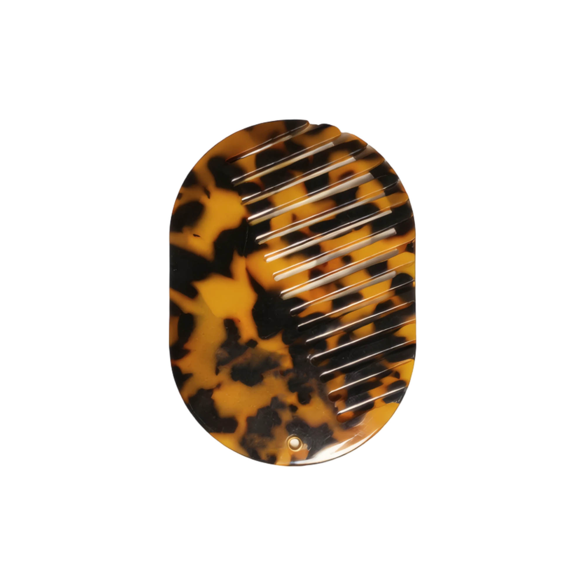 Portable Acetate Hair Comb with Mirror - Image 4