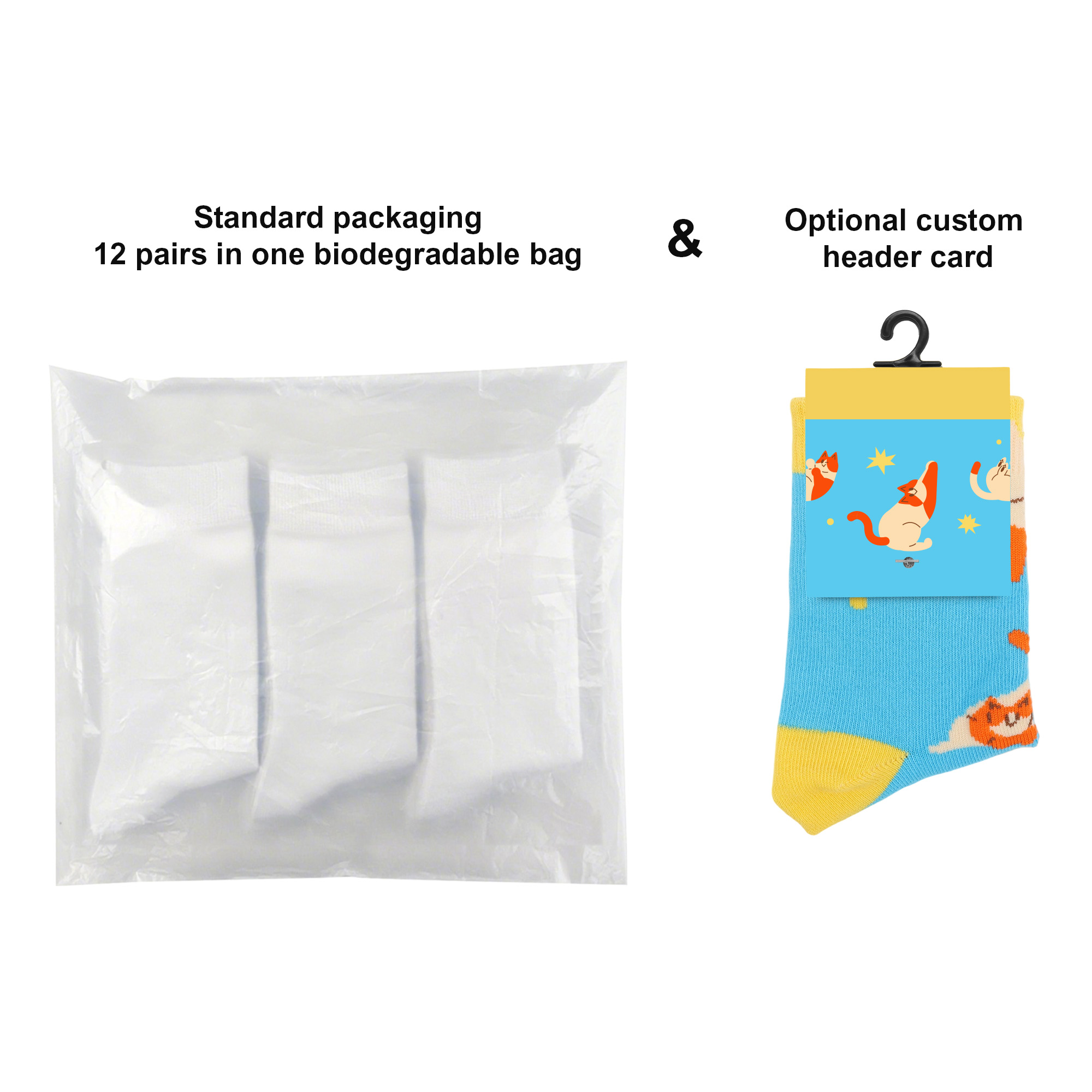 Ear Shaped Crew Kids Custom Pattern Woven Socks - Image 10