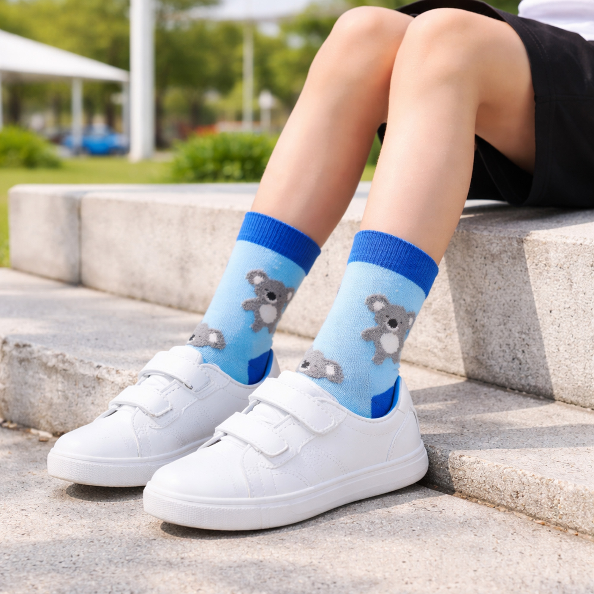 3D Design Crew Kids Custom Pattern Woven Socks - Image 12
