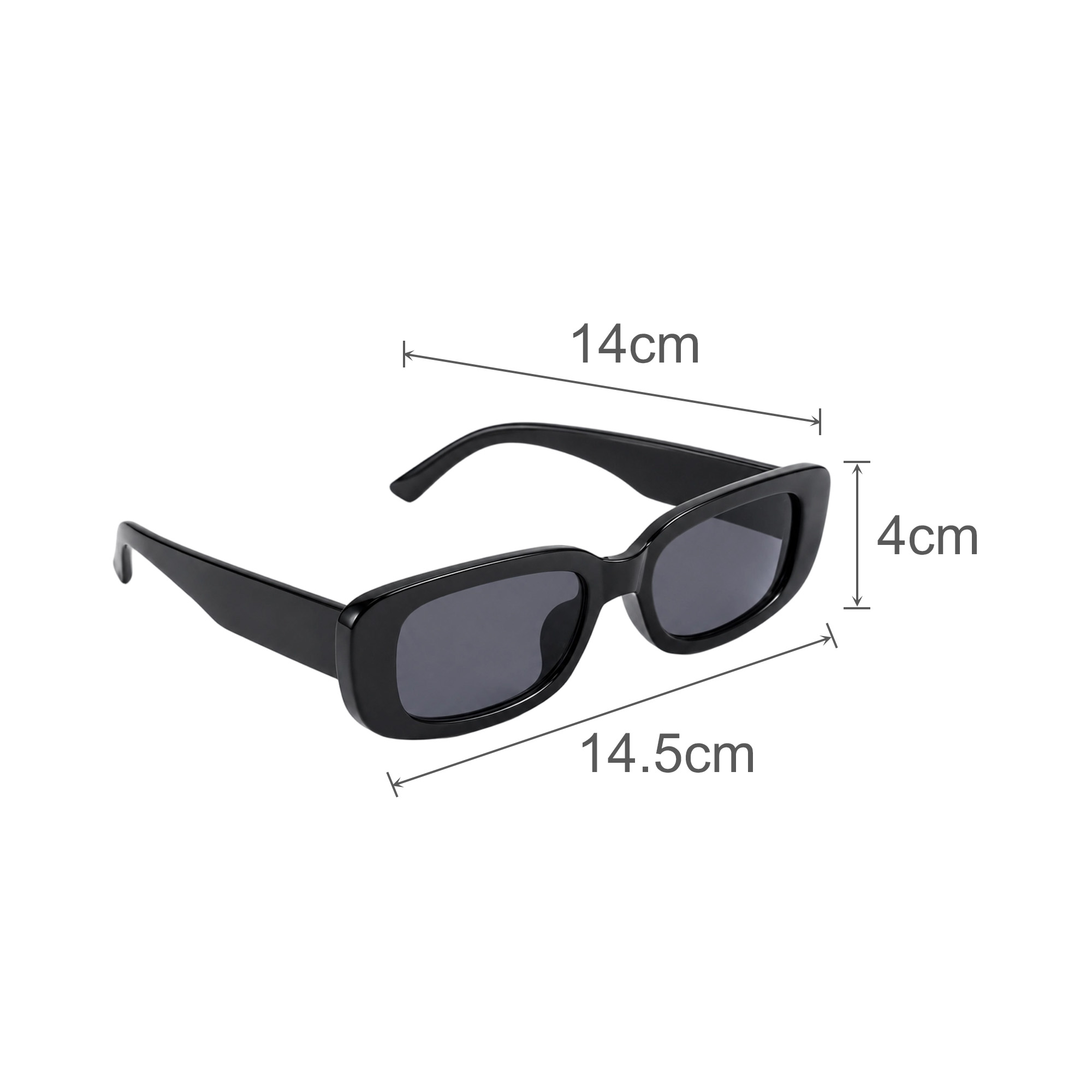 Vintage Rectangle Sunglasses - Image 3