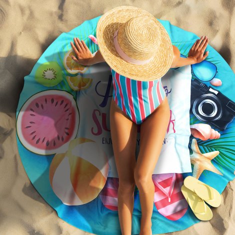 Paradiso Beach Towel - Full Colour - Image 5